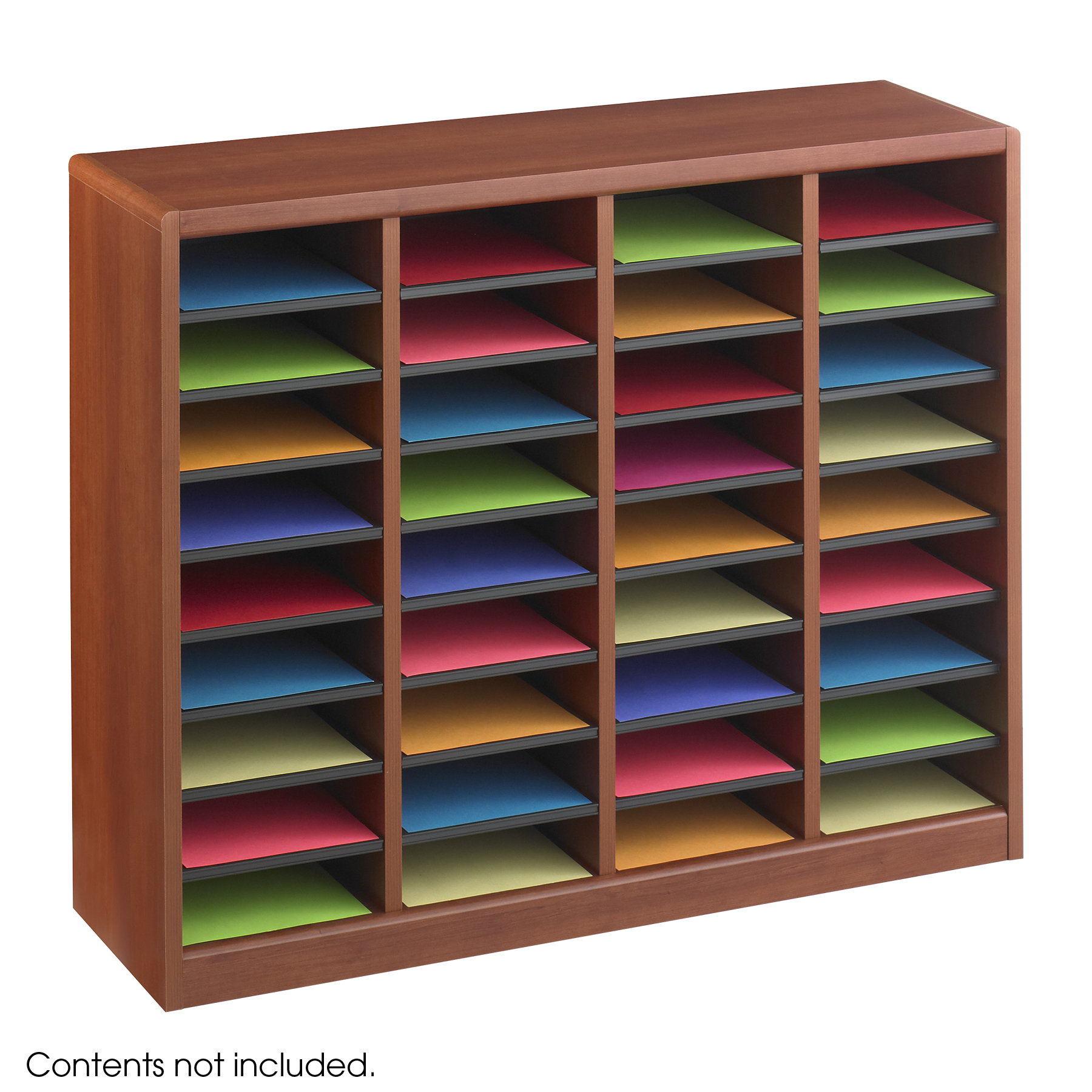 E-Z Stor® Wood Literature Organizer, 36 Compartments | Safco Products