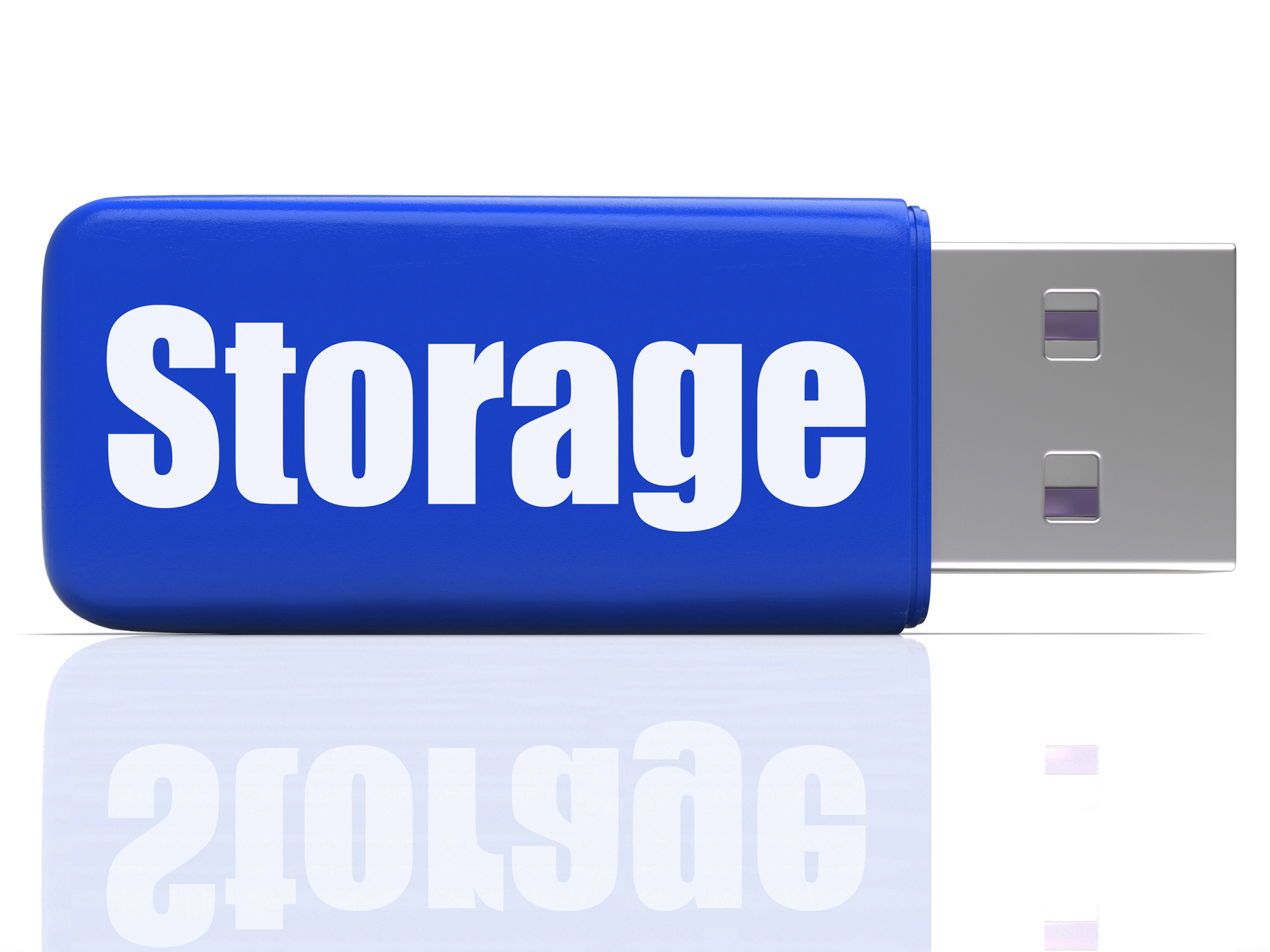 Storage pen drive shows data backup or warehousing photo