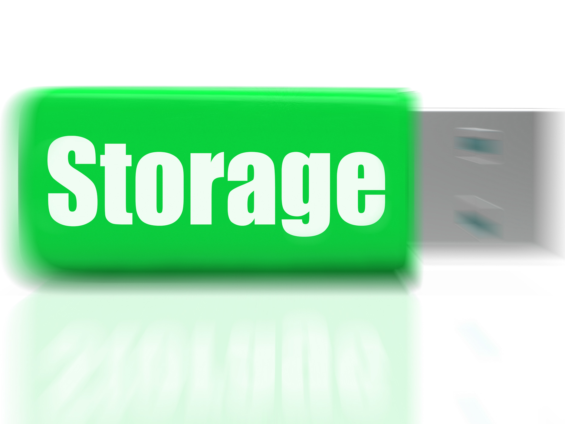 Storage usb drive shows data backup or warehousing photo