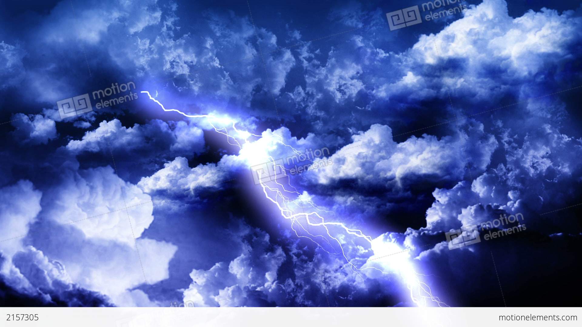 Lightning Storm Clouds Stock Animation | 2157305