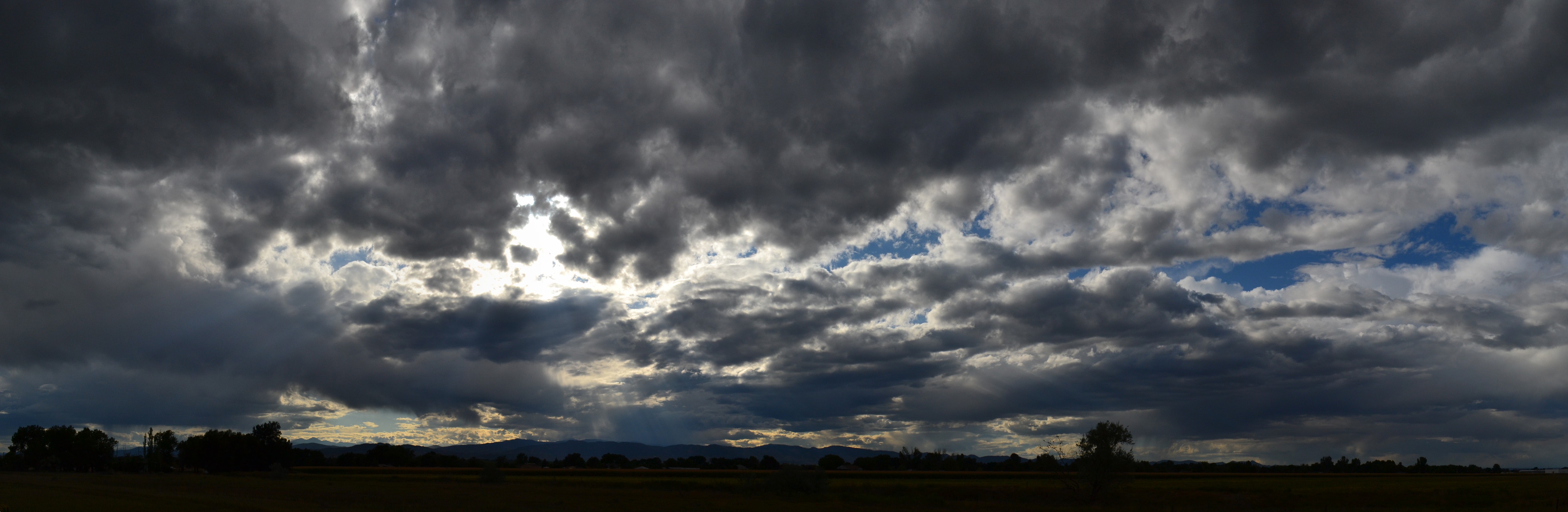 Stormy Clouds, Crepuscular Rays Panoramic, 2011-09-12 - Overcast ...