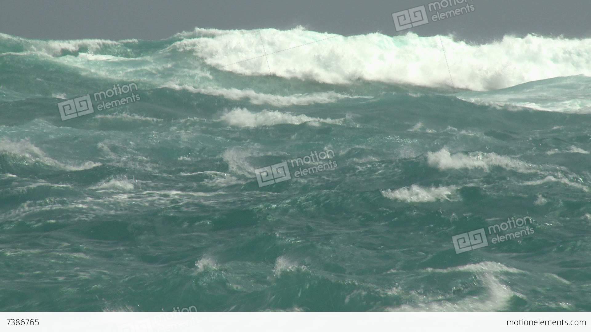 Stormy Seas As Hurricane Nears Coast Stock video footage | 7386765