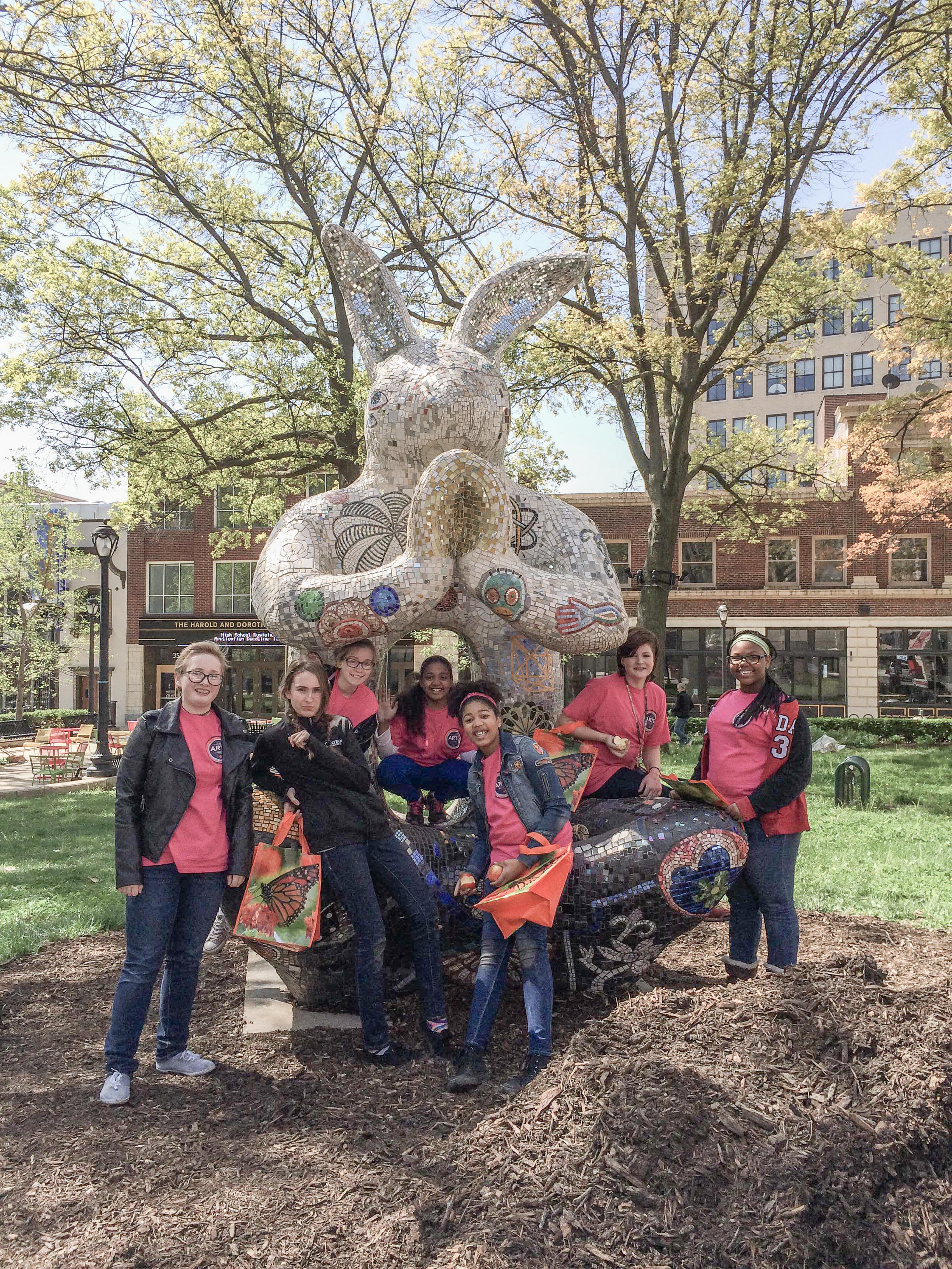 GCAA Middle School Student Council Cleans Up Strauss Park | Grand ...