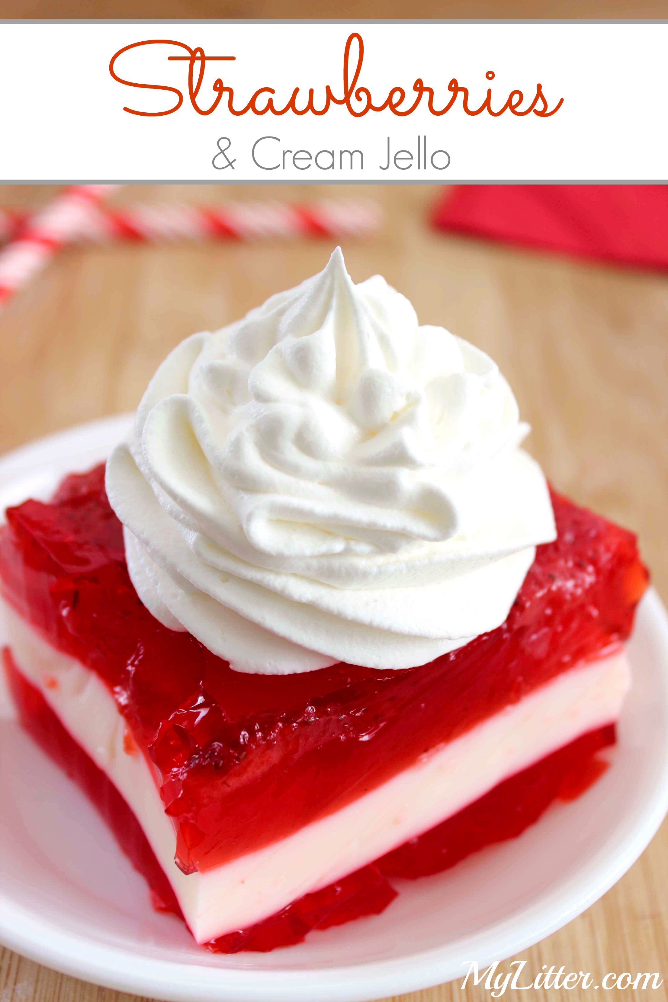Strawberries & Cream Jello Recipe - MyLitter - One Deal At A Time