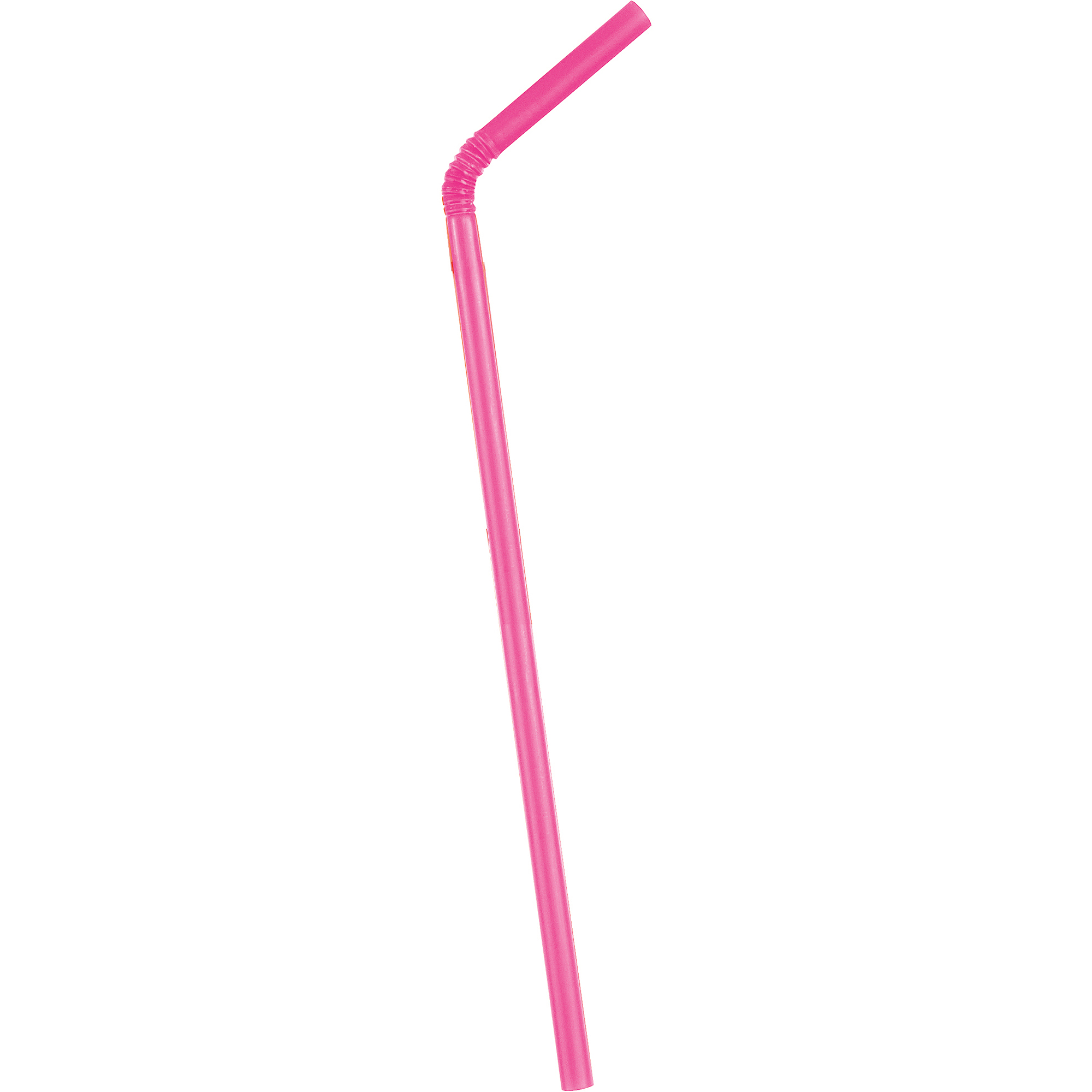 Plastic Flexible Straws, 8 in, Hot Pink, 50ct - Walmart.com