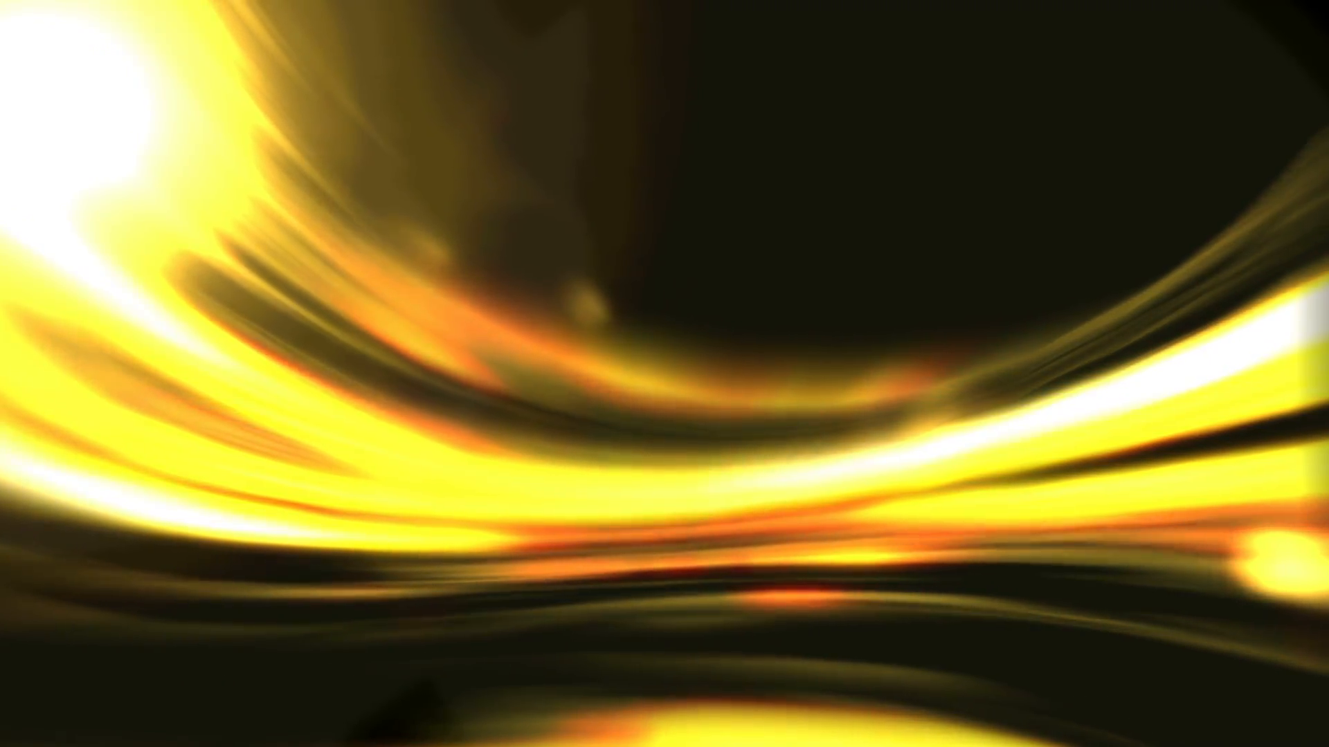 Golden curved light streaks moving slowly. Motion Background ...