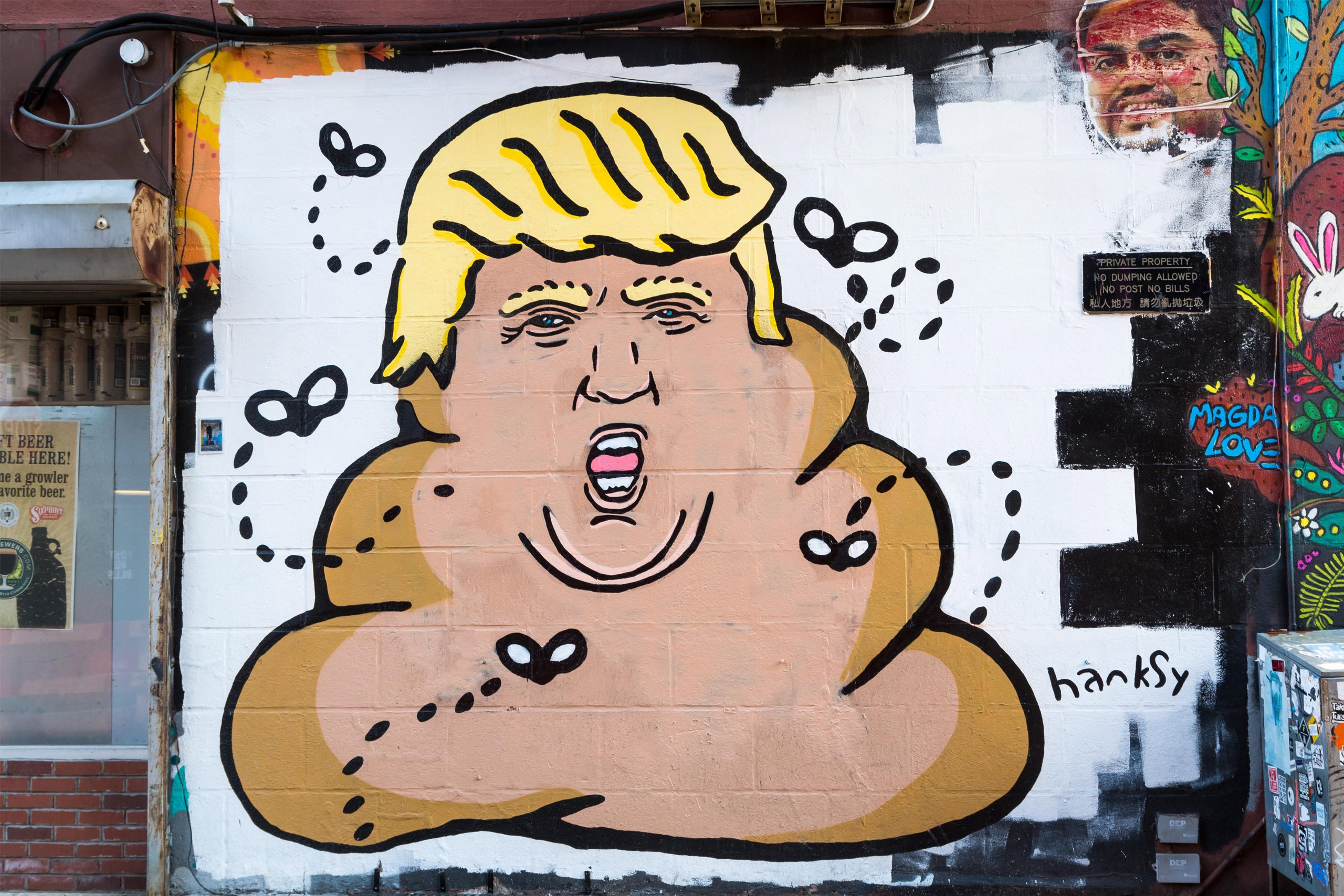 2016's Memorable Political Street Art