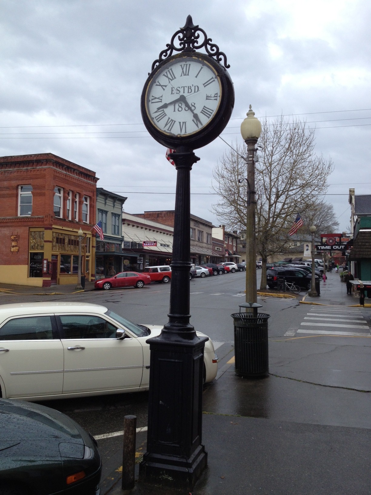 Street clock photo