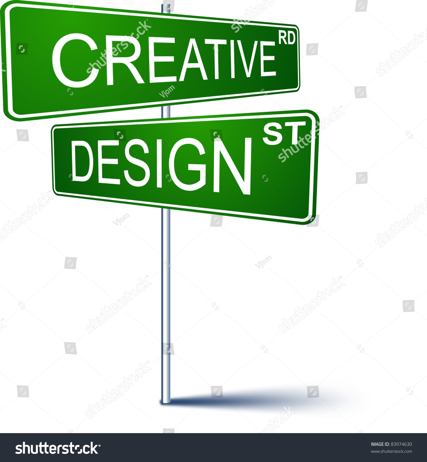 Vector Direction Sign Creative Design Words Stock Vector (2018 ...