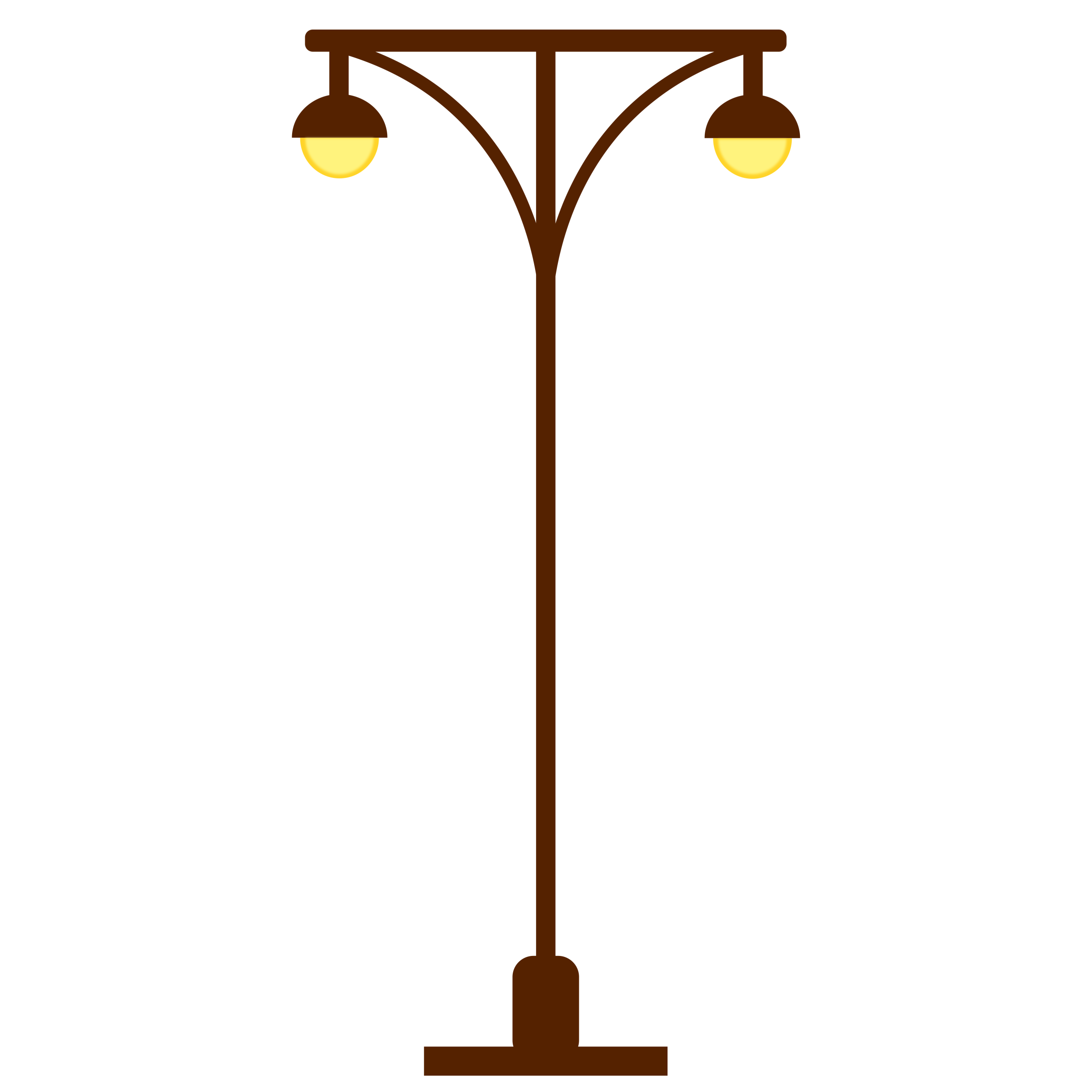 Street Lamp Post- Light Post, two lights. Icons PNG - Free PNG and ...