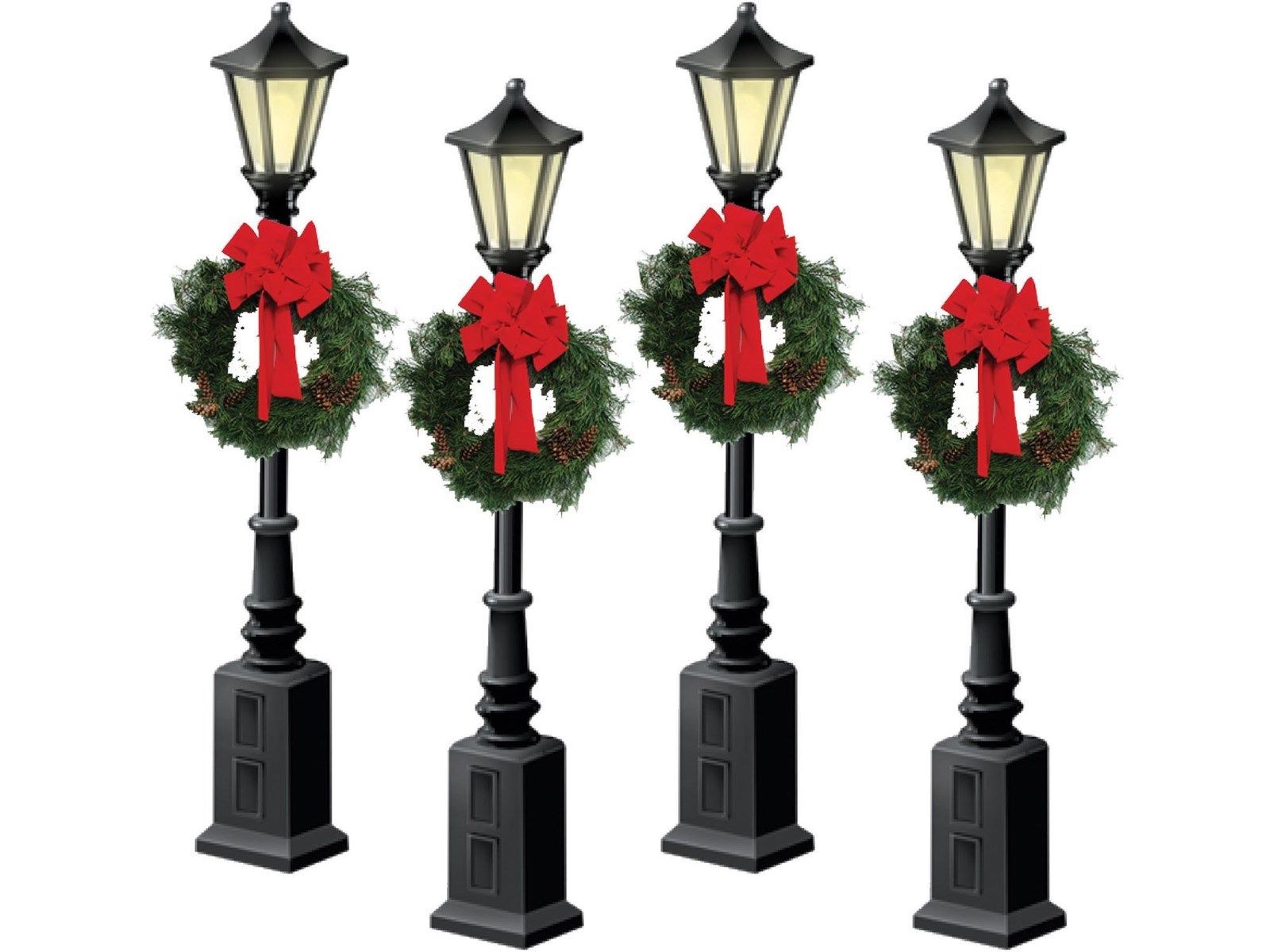 Lionel Christmas Street Lamps With Wreaths 6-37907 | eBay