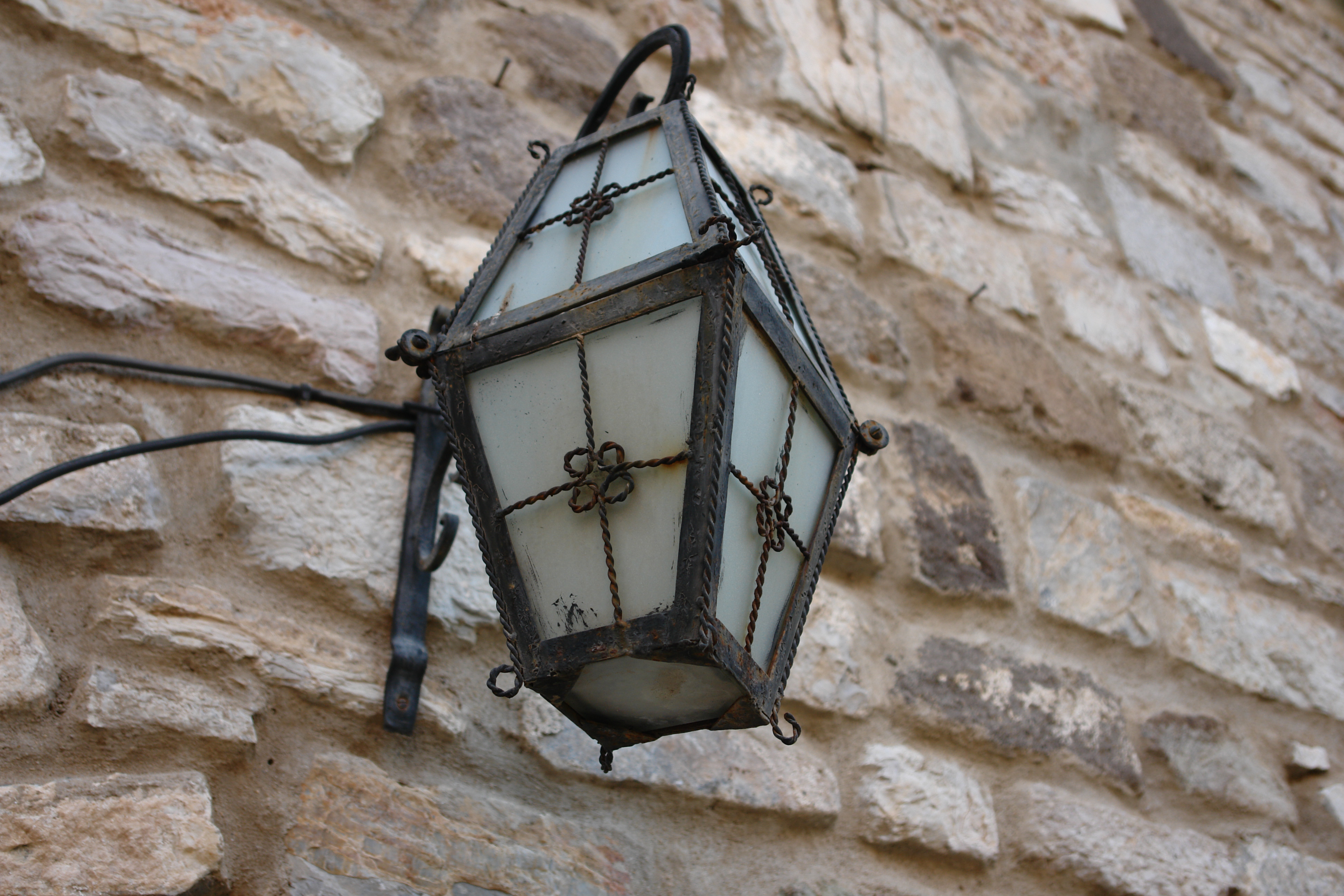Street lamp, Antique, Bricks, Electricity, Glass, HQ Photo