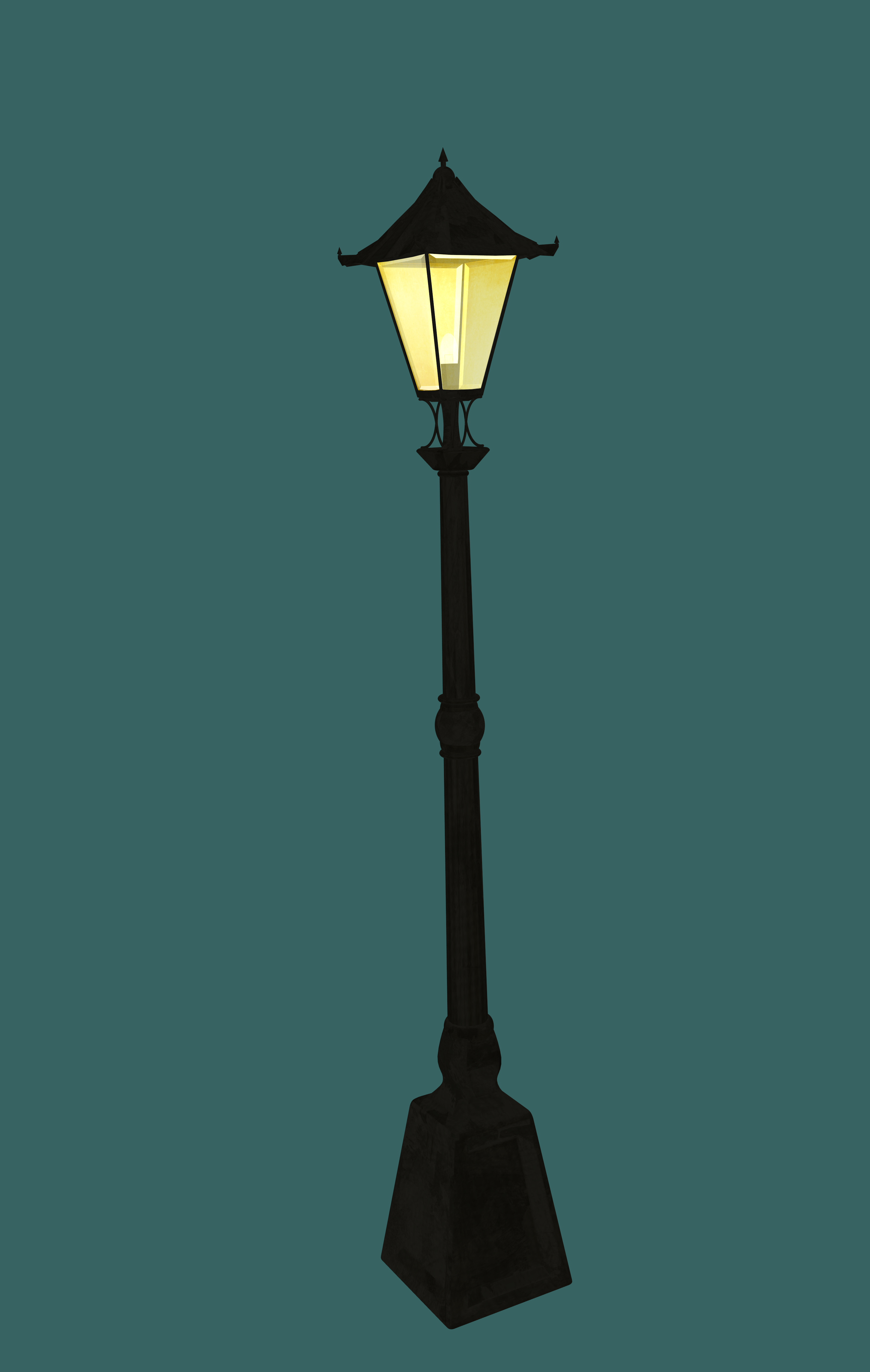 3D Printed Old Street Lamp (High Detail) by Geiger | Pinshape