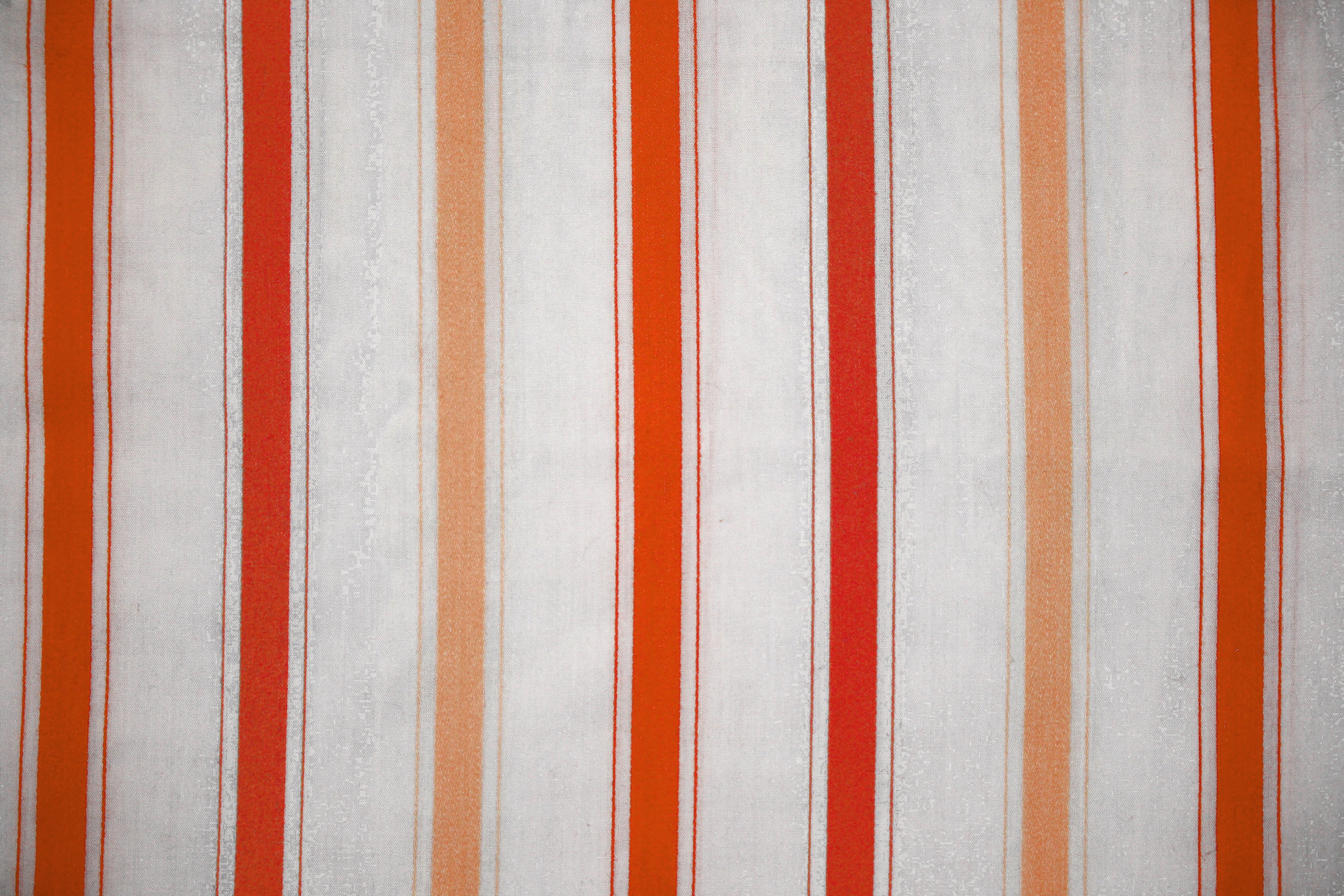 Striped Fabric Texture Orange on White Picture | Free Photograph ...