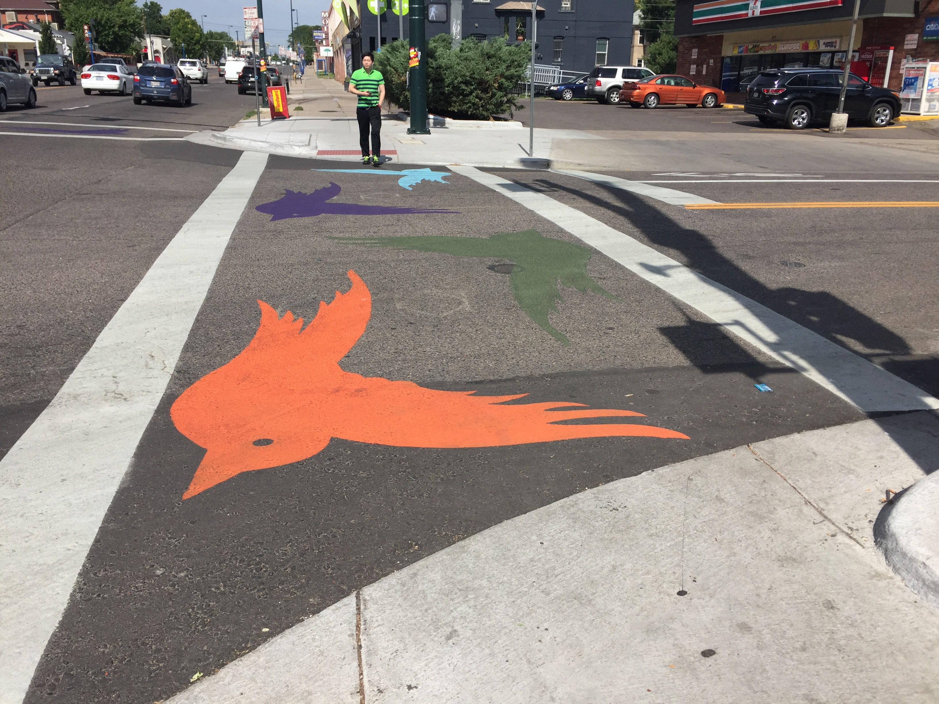 Eyes on the Street: Crosswalk Art Adds More Color to East Colfax ...
