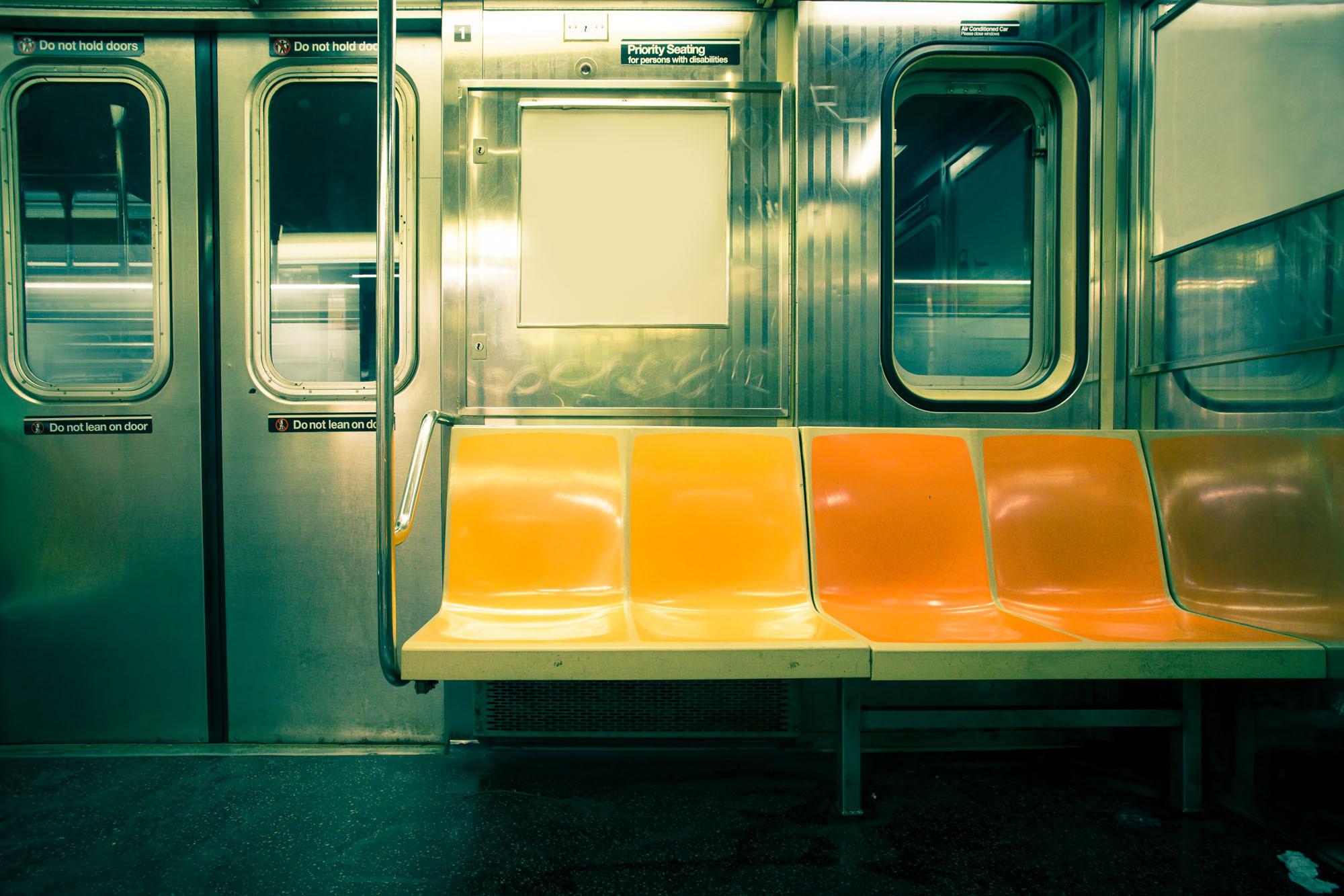 Subway seat photo