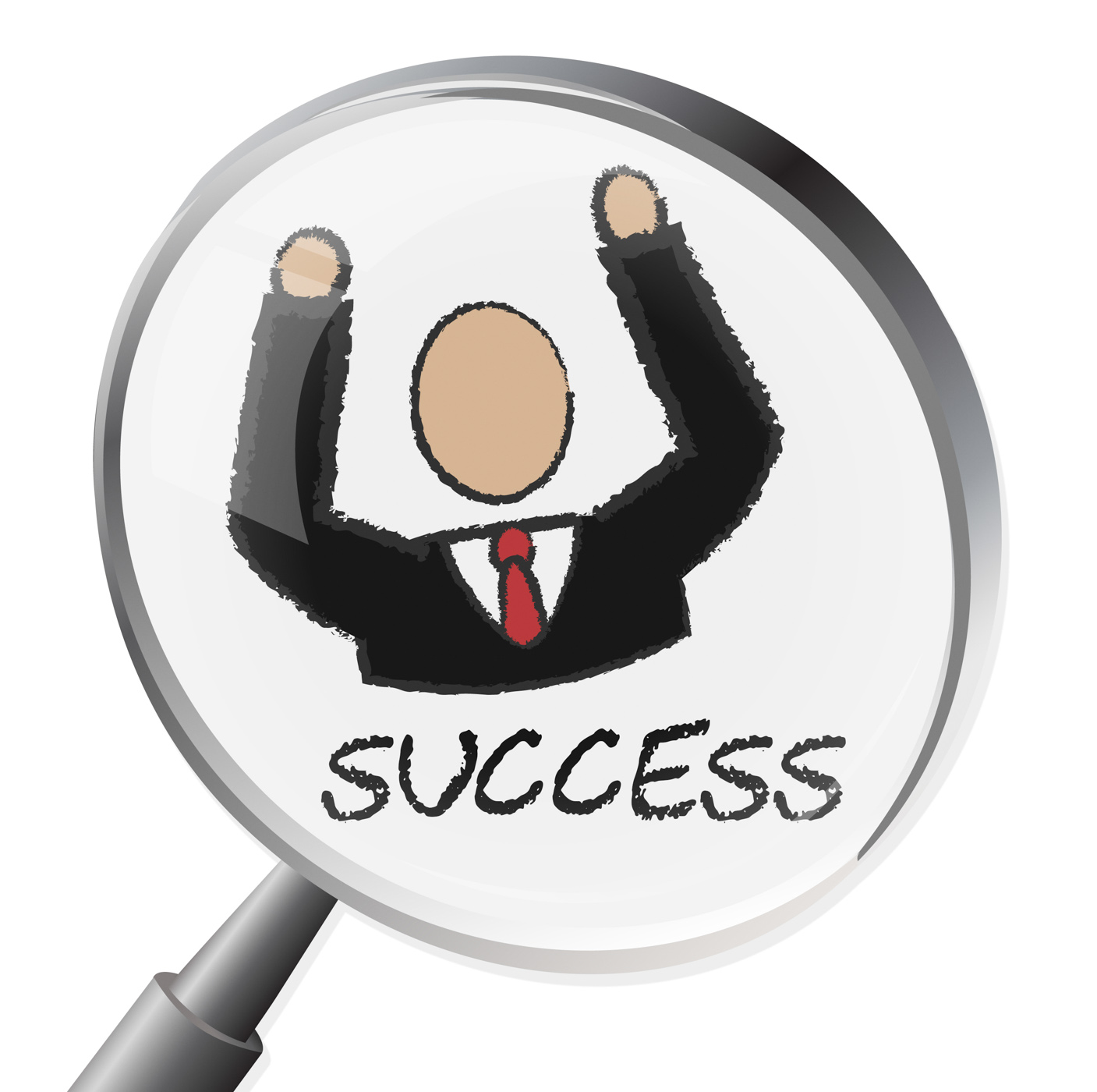 Success Magnifier Indicates Triumph Succeed And Winning, Successful, Winner, Win, Victory, HQ Photo