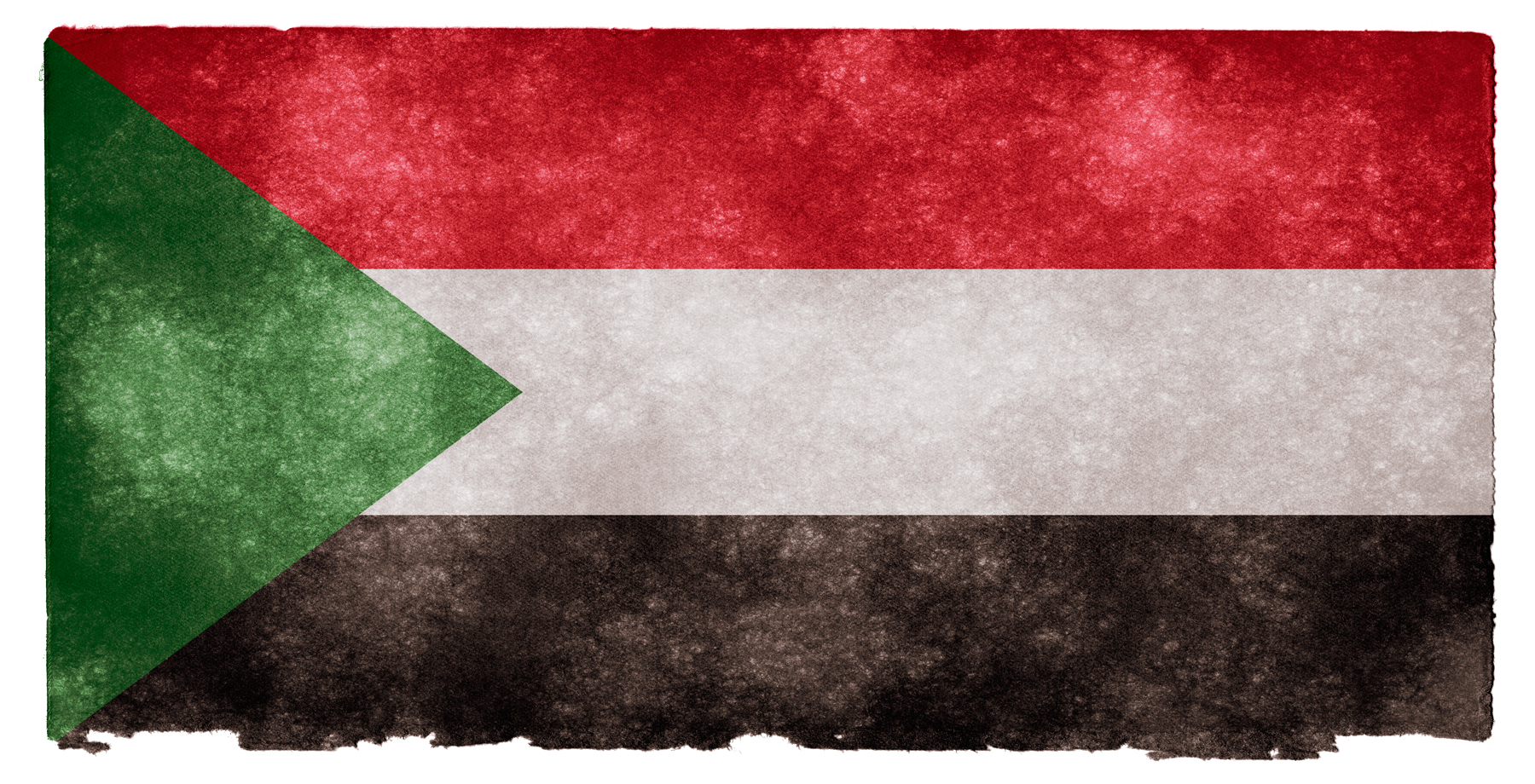 Sudan grunge flag photo