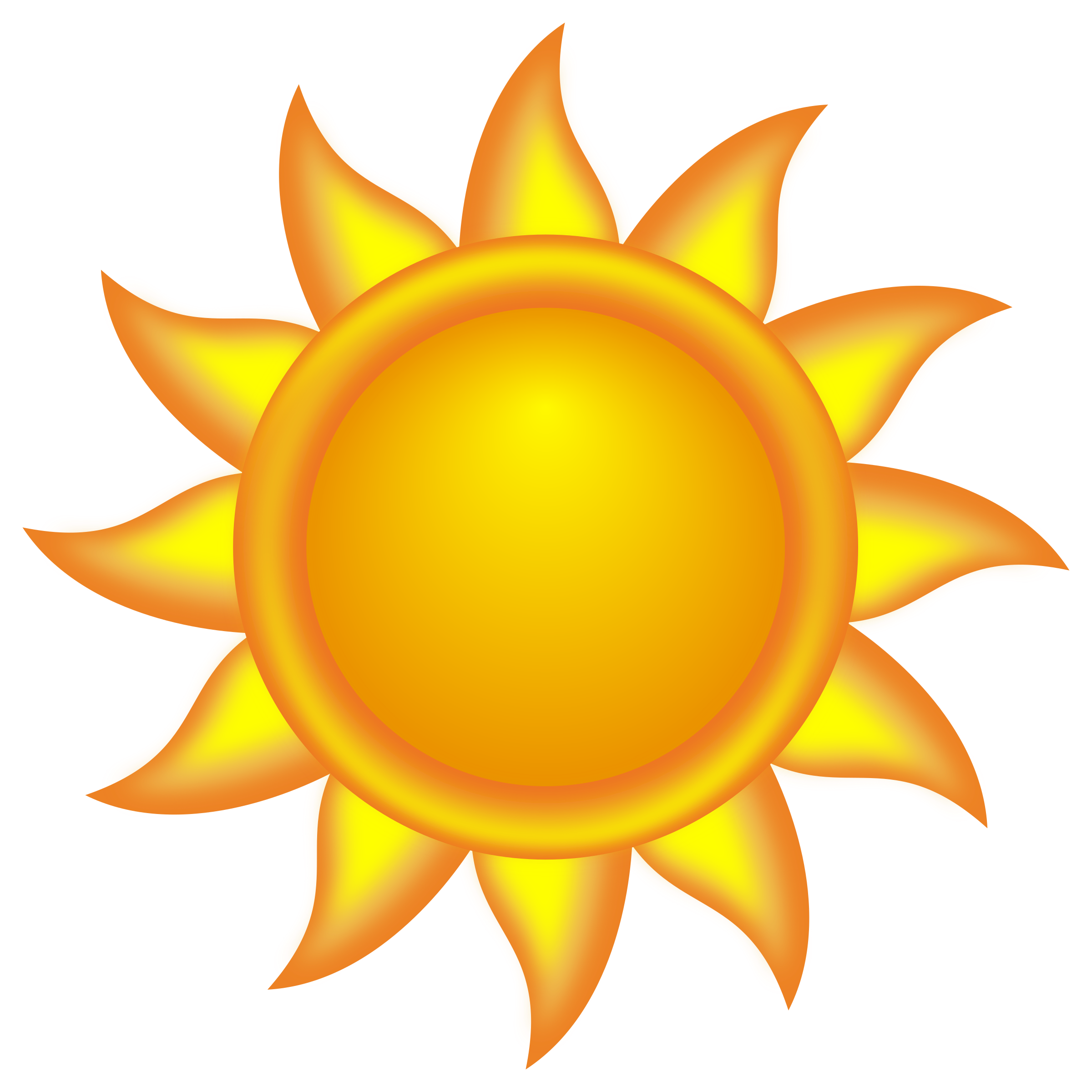 Clipart - Decorative Sun