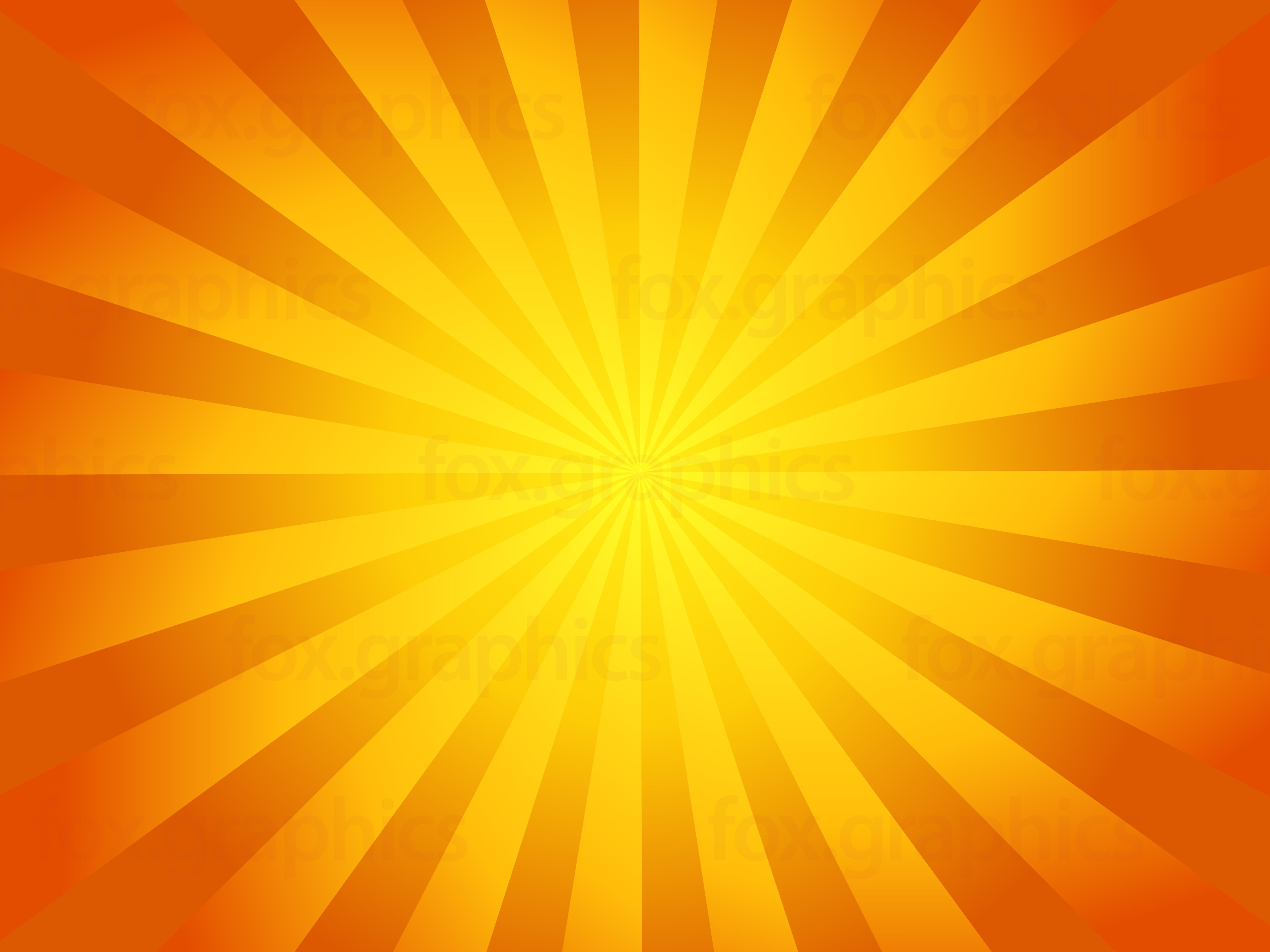 Yellow sunbeam, vector - Fox Graphics