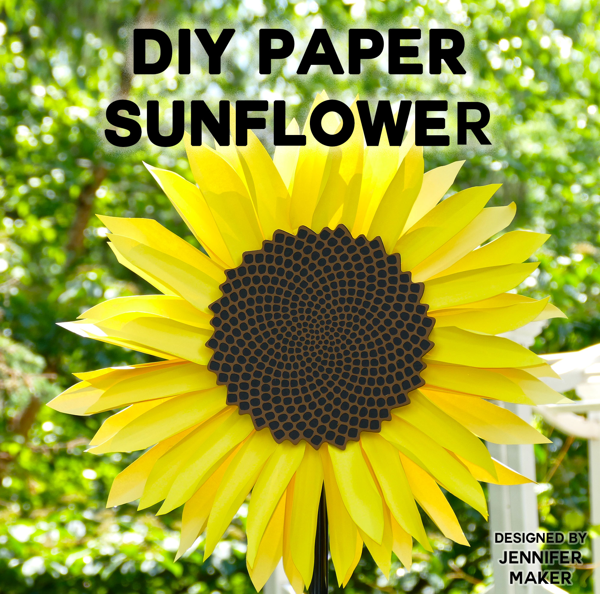 Giant Paper Sunflower Tutorial - This Will Mesmerize You! - Jennifer ...