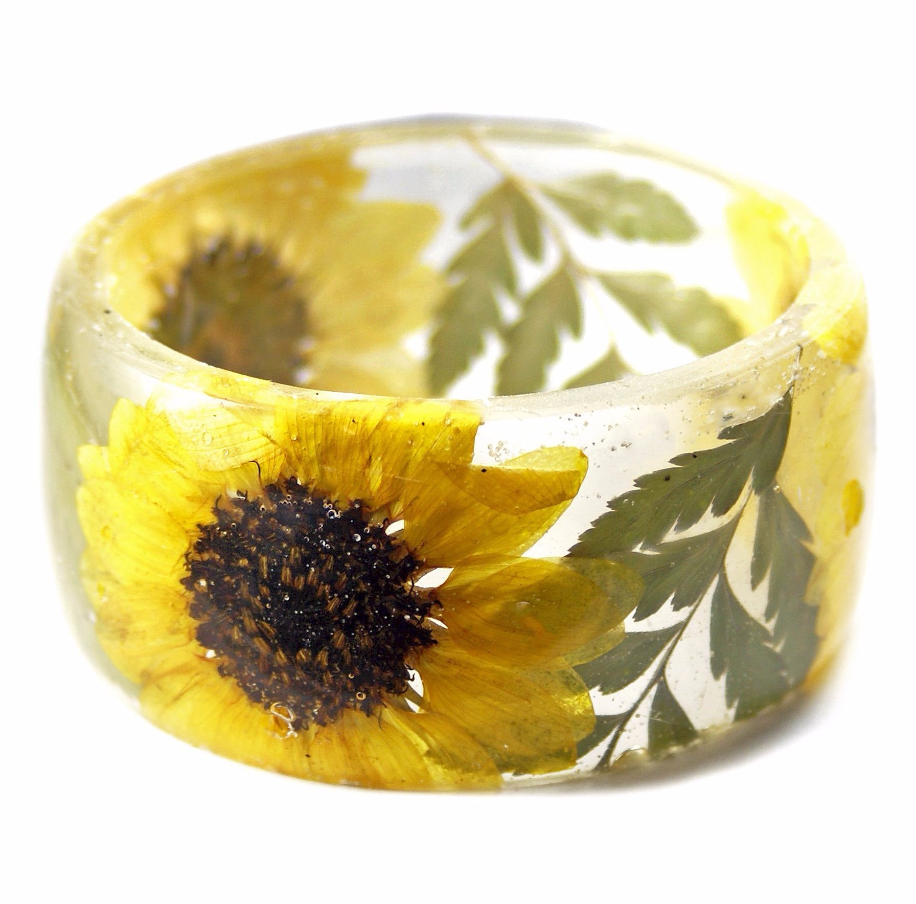 Sunflower Garden Resin Bracelet