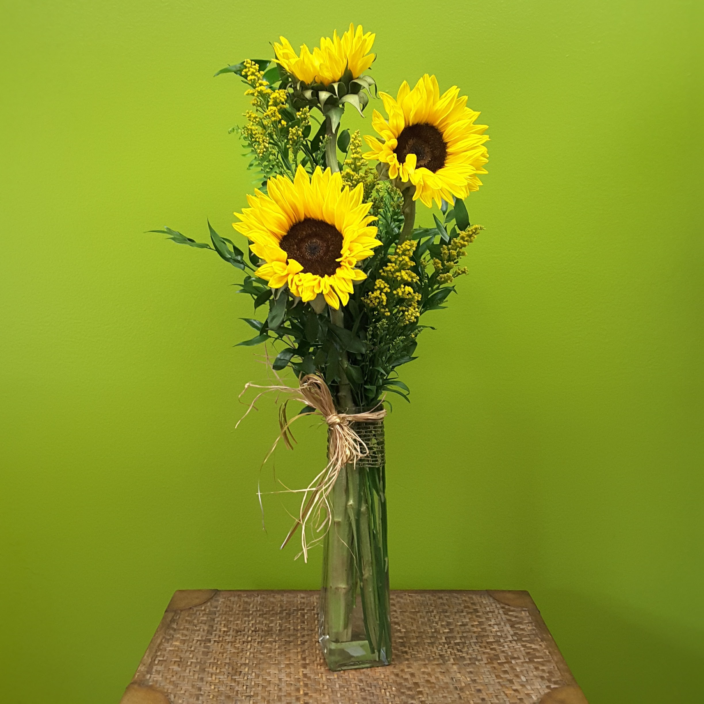 Sunflower Trio in Appleton, WI | Charles The Florist of Appleton, LLC