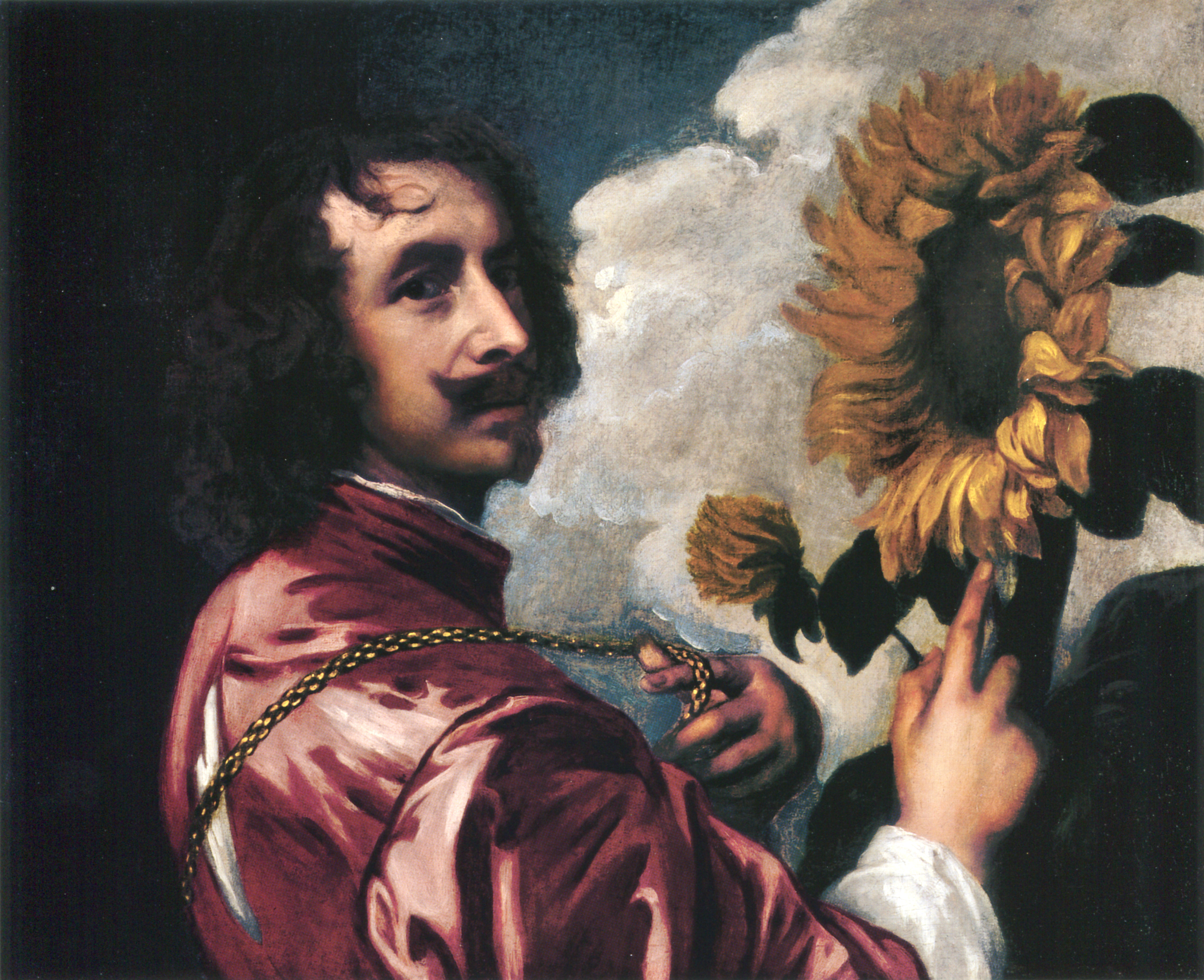 File:Self-portrait with a Sunflower by Anthony van Dyck.jpg ...