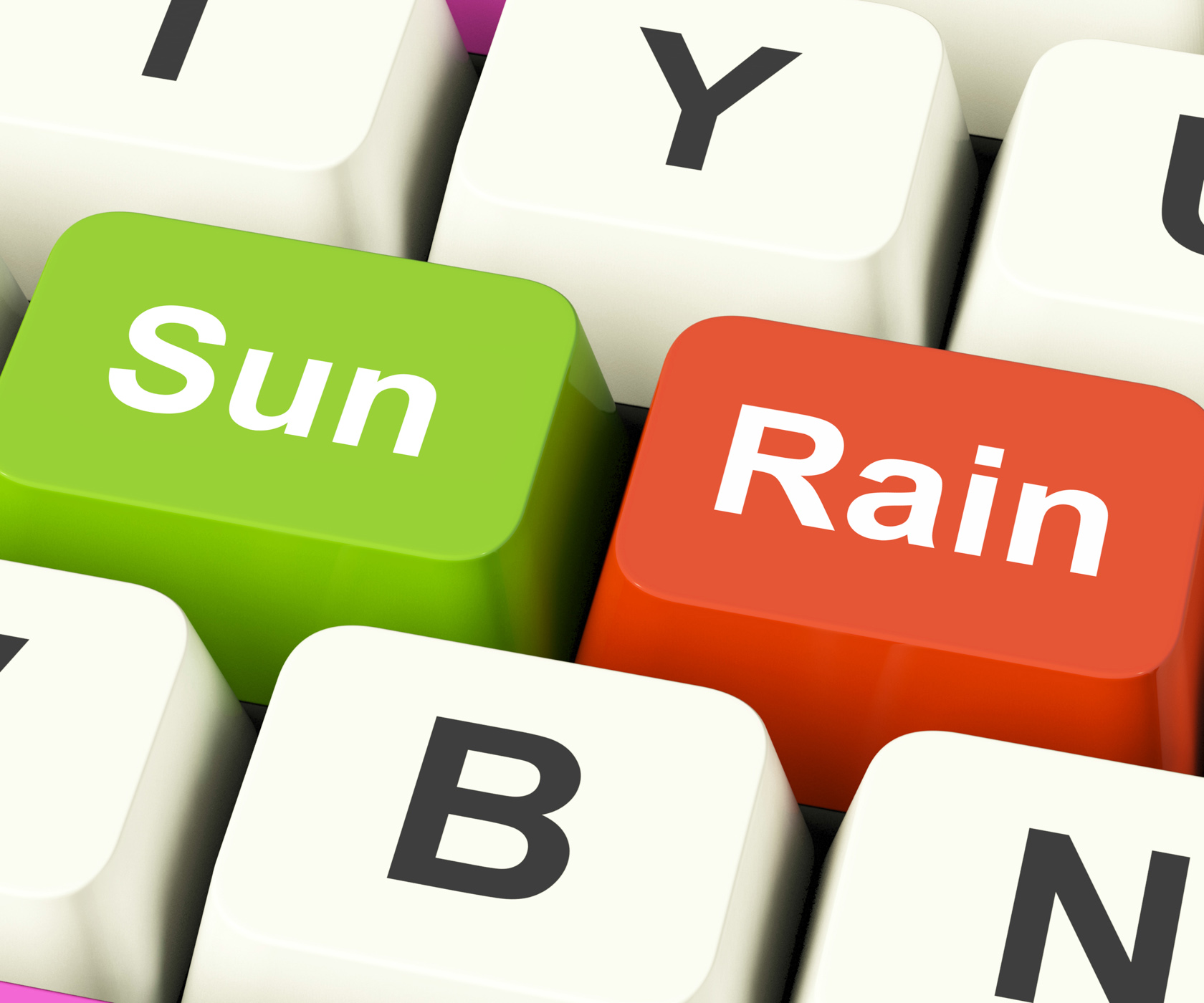 Sun Rain Keys Mean Weather And Seasons, Badweather, Rainy, Web, Weather, HQ Photo
