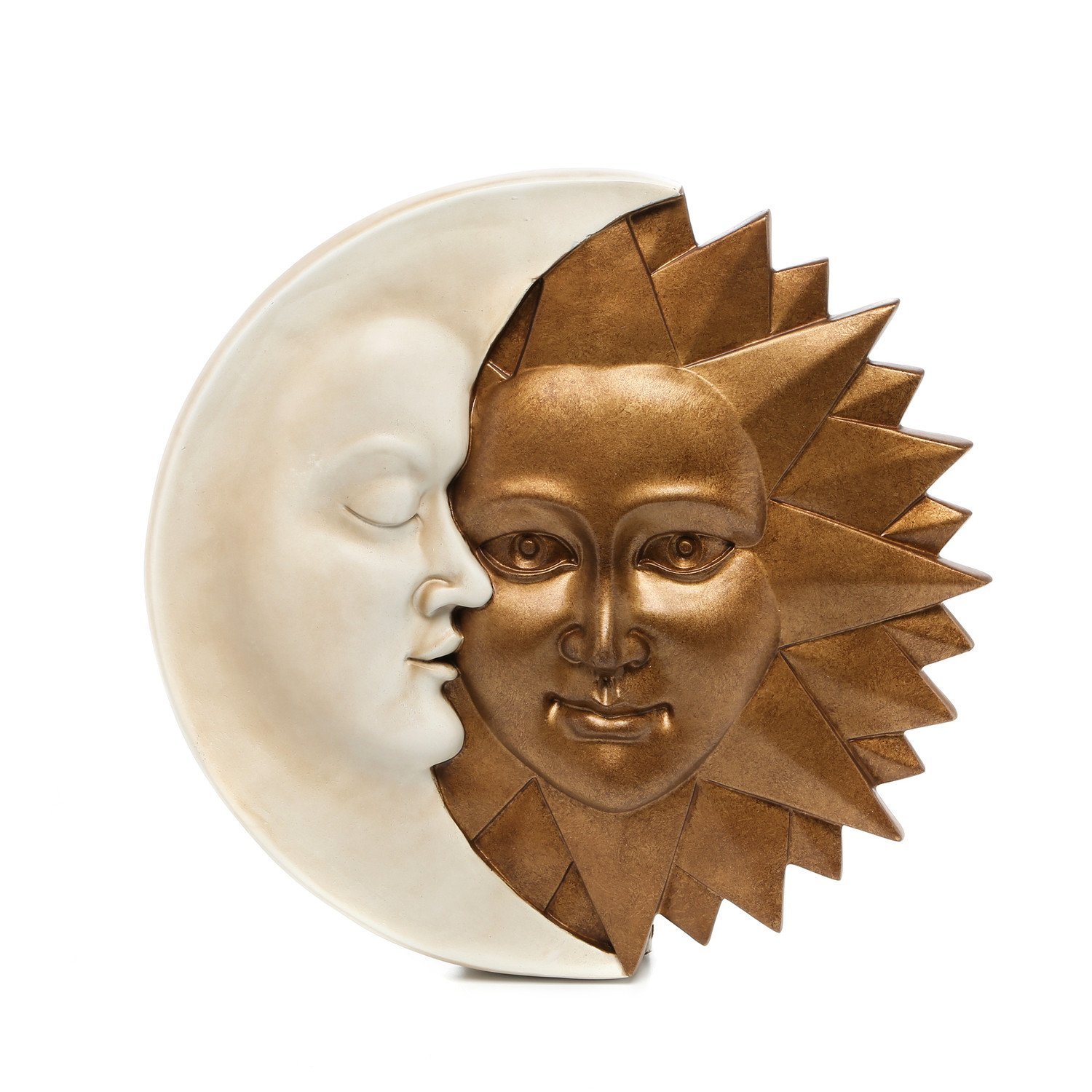 Amazon.com : Celestial Harmony Sun and Moon Wall Sculpture in Ivory ...