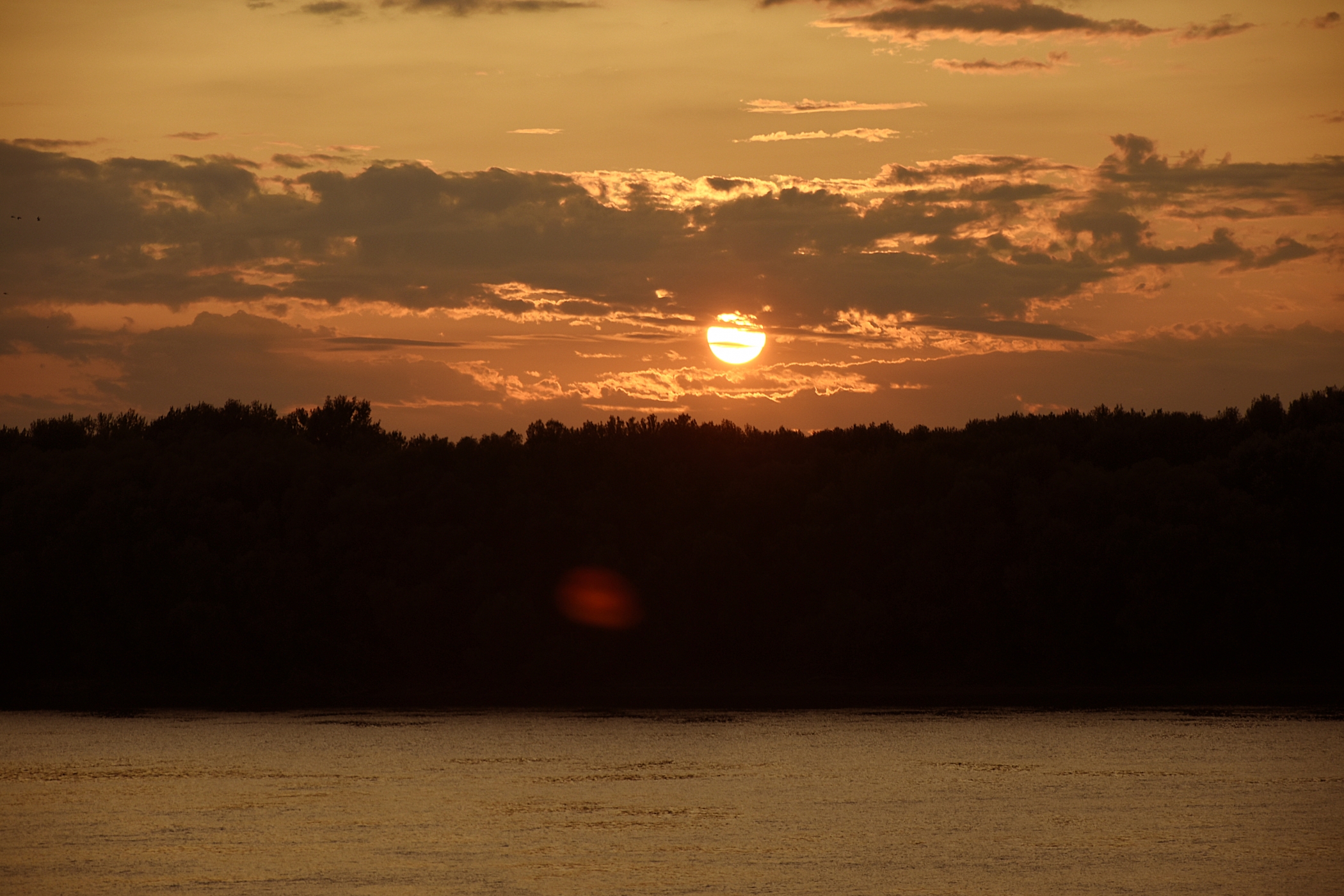 sunset over Danube river by Ivelina Ivanova - Voubs.com