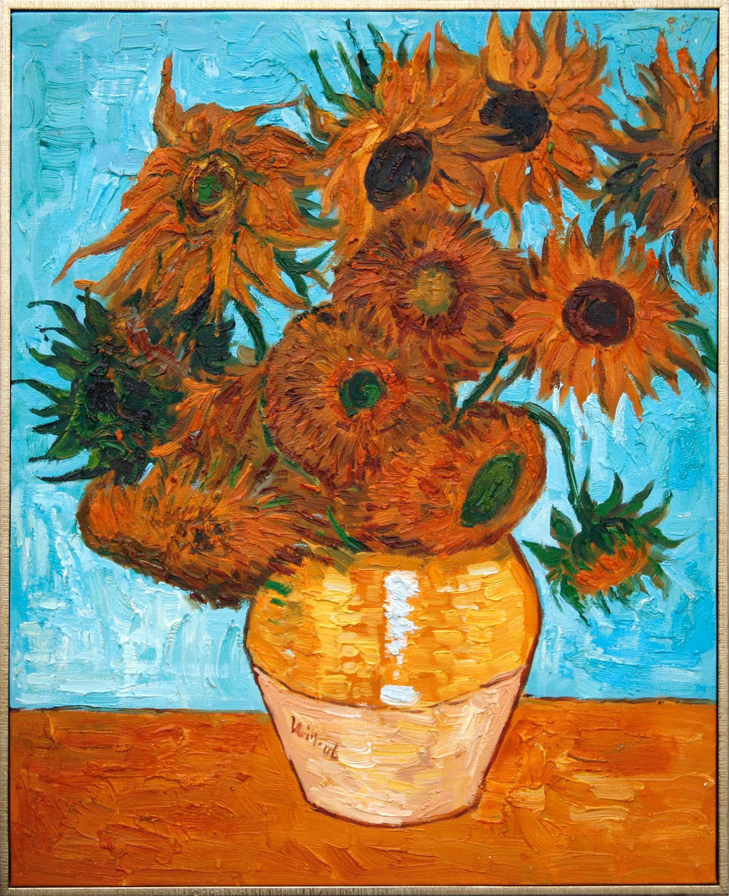 Vase With Twelve Sunflowers – Hmazing