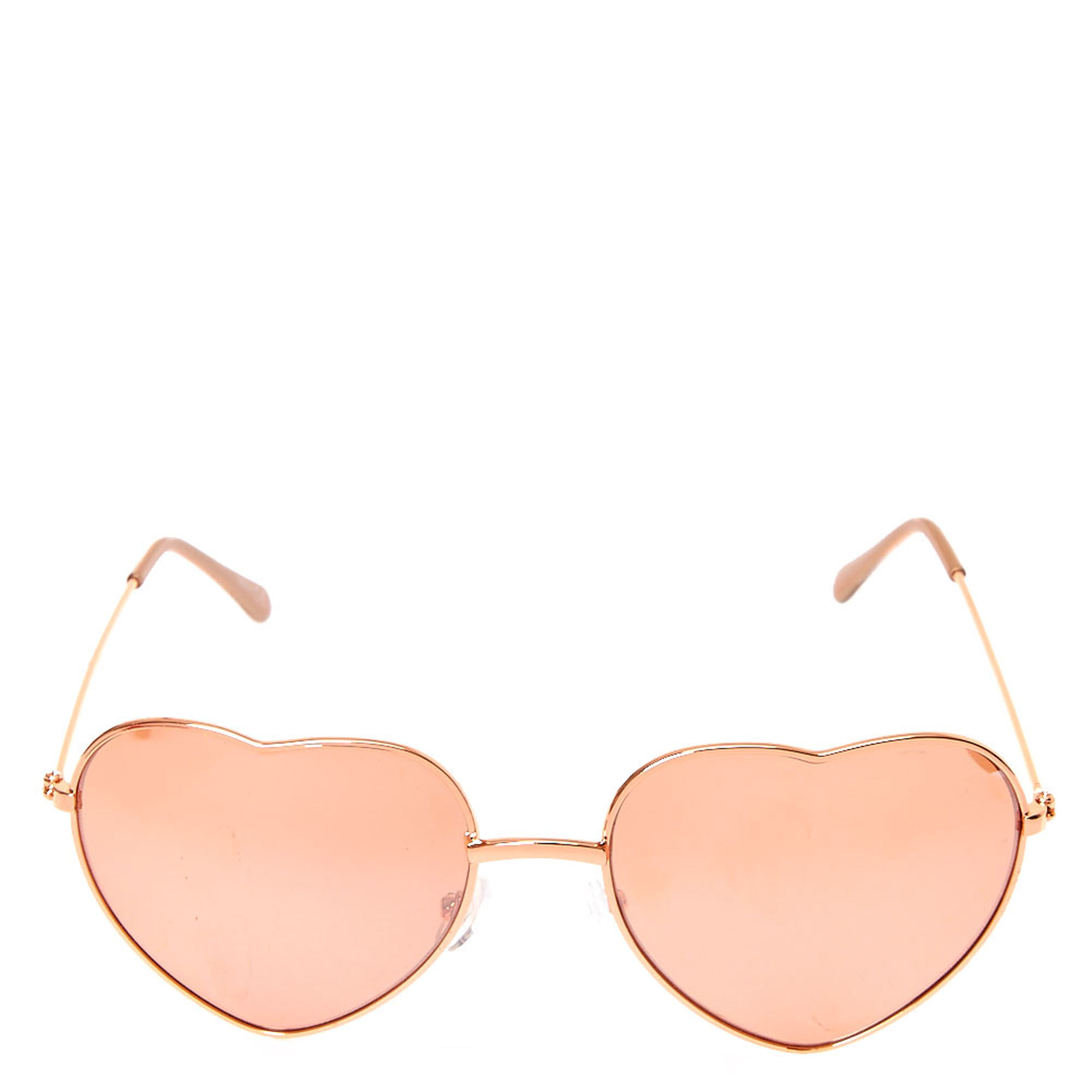 Rose Gold Heart Sunglasses | Claire's