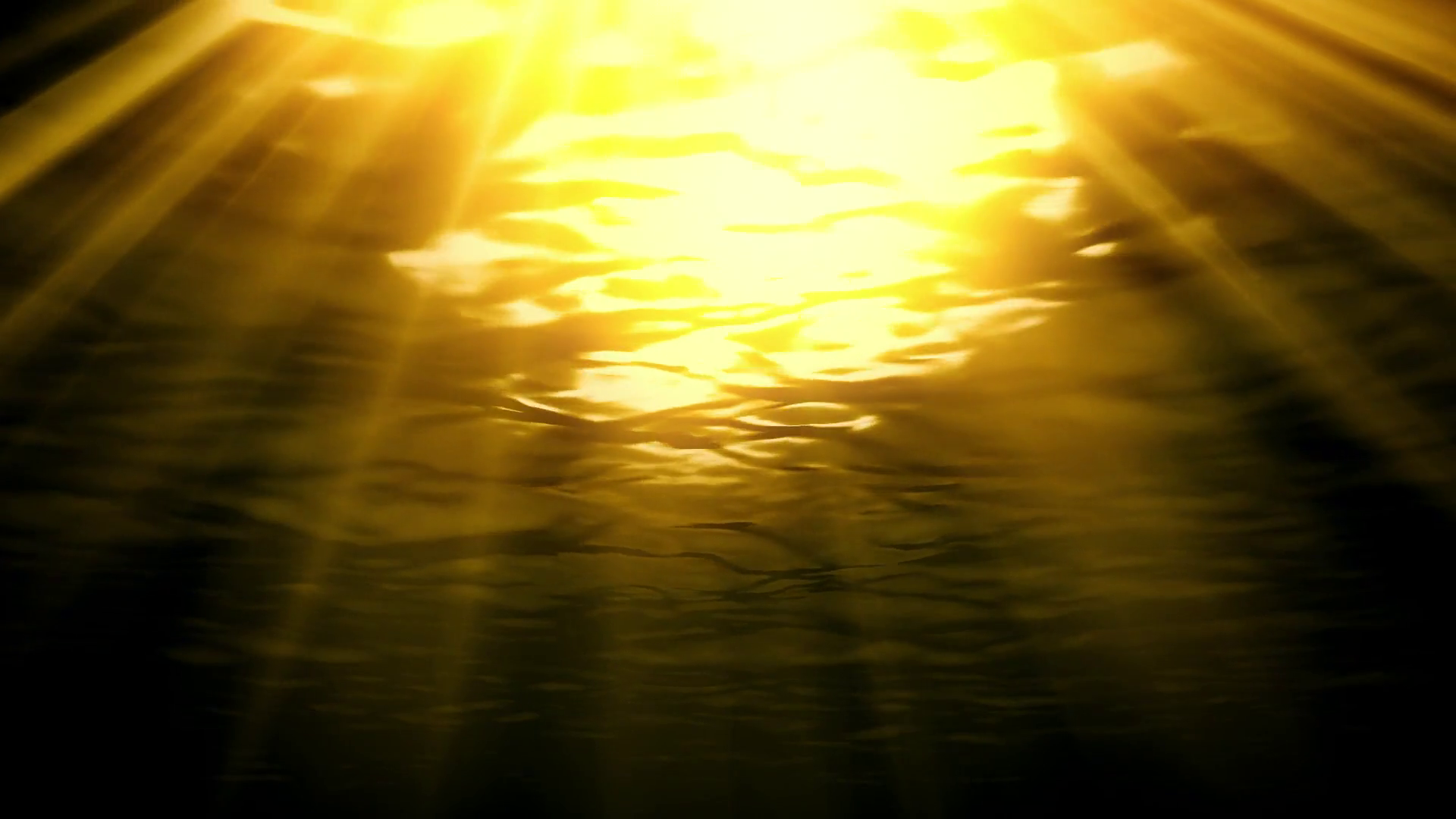 Dark Blue Deep Sea Underwater with Sunlight Rays Background Backdrop ...