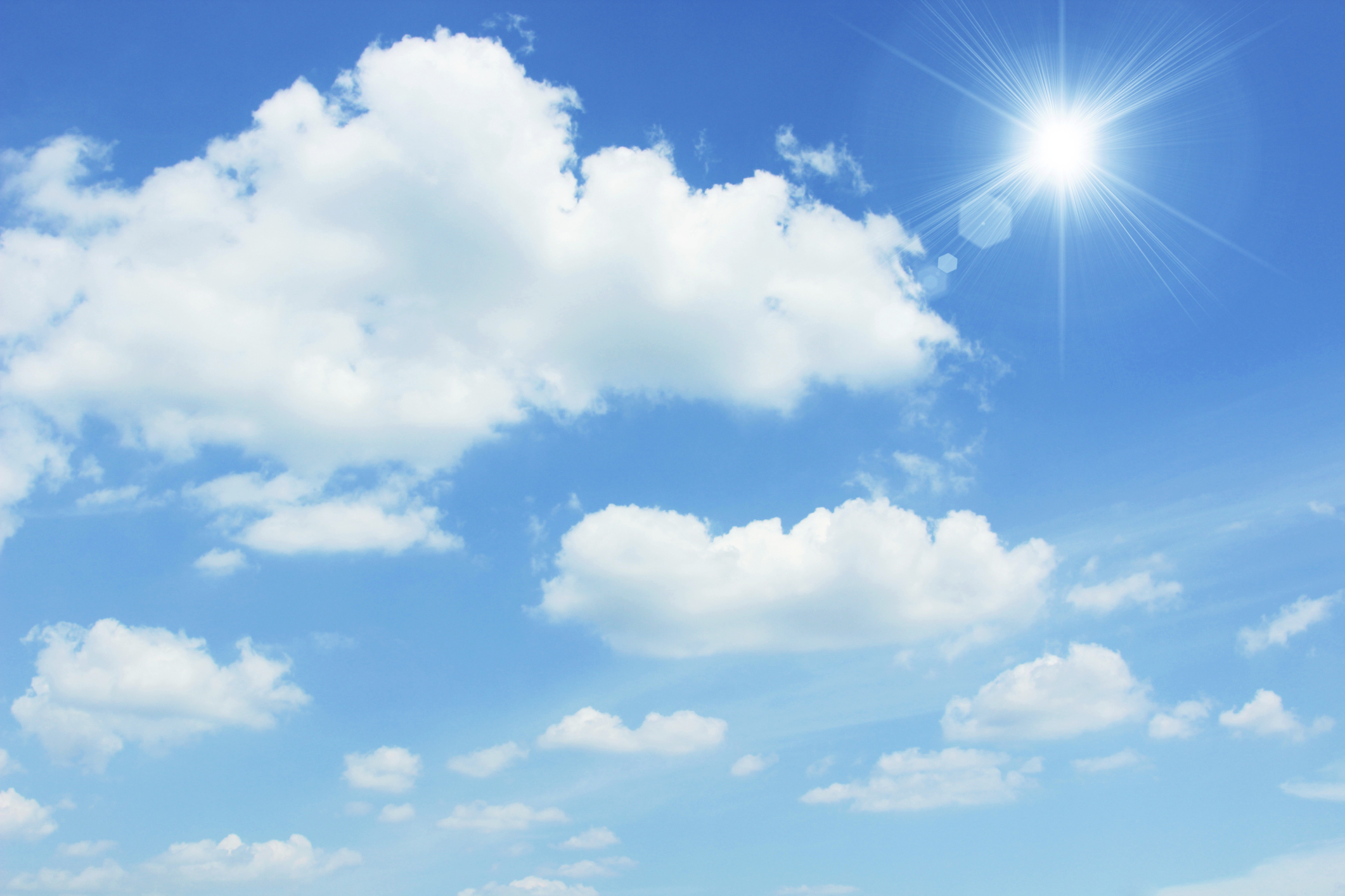 Free photo: Sunny sky - Blue, Bright, Clouds - Free Download - Jooinn