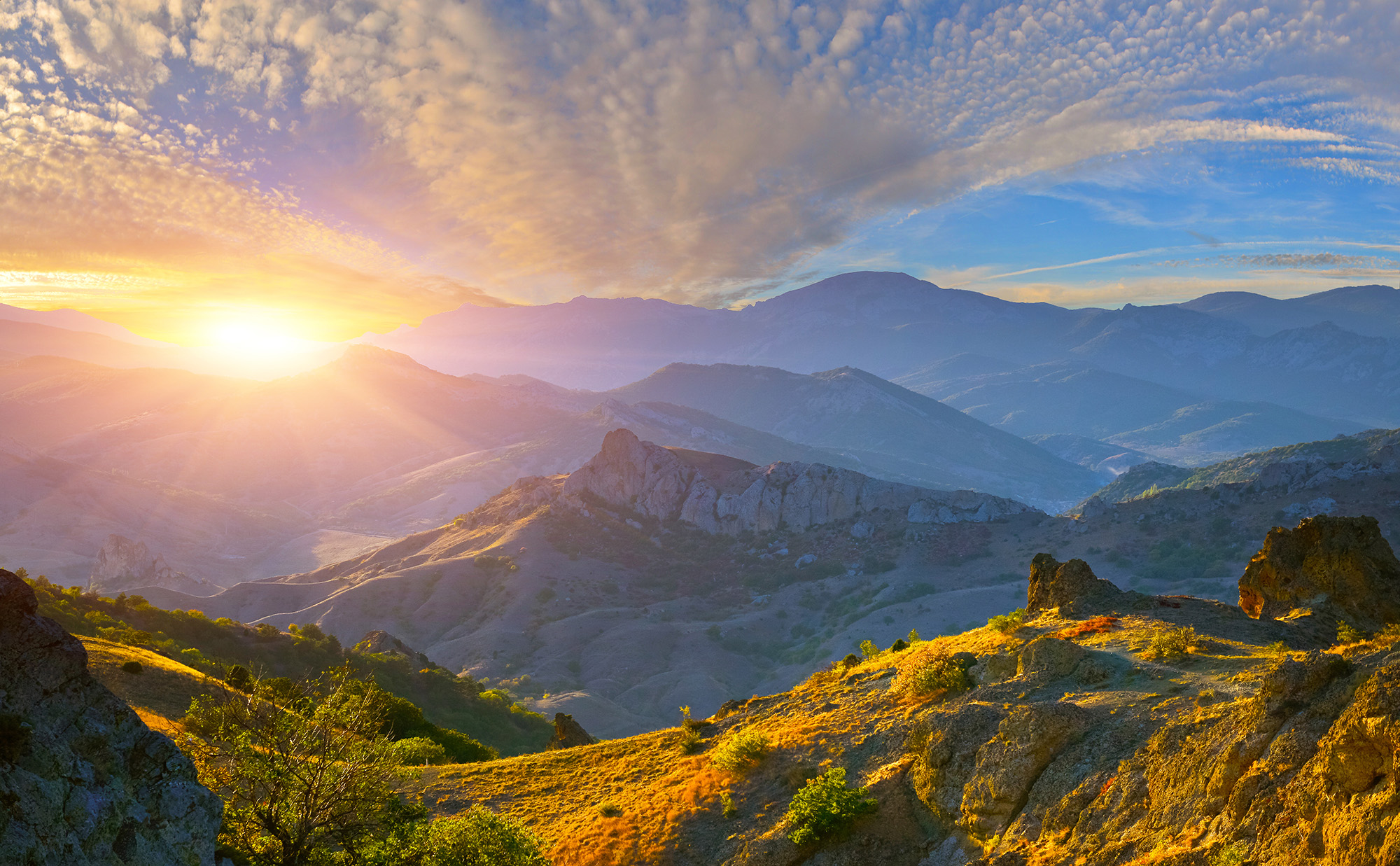 Mountain Sunrise | HD Free Foto