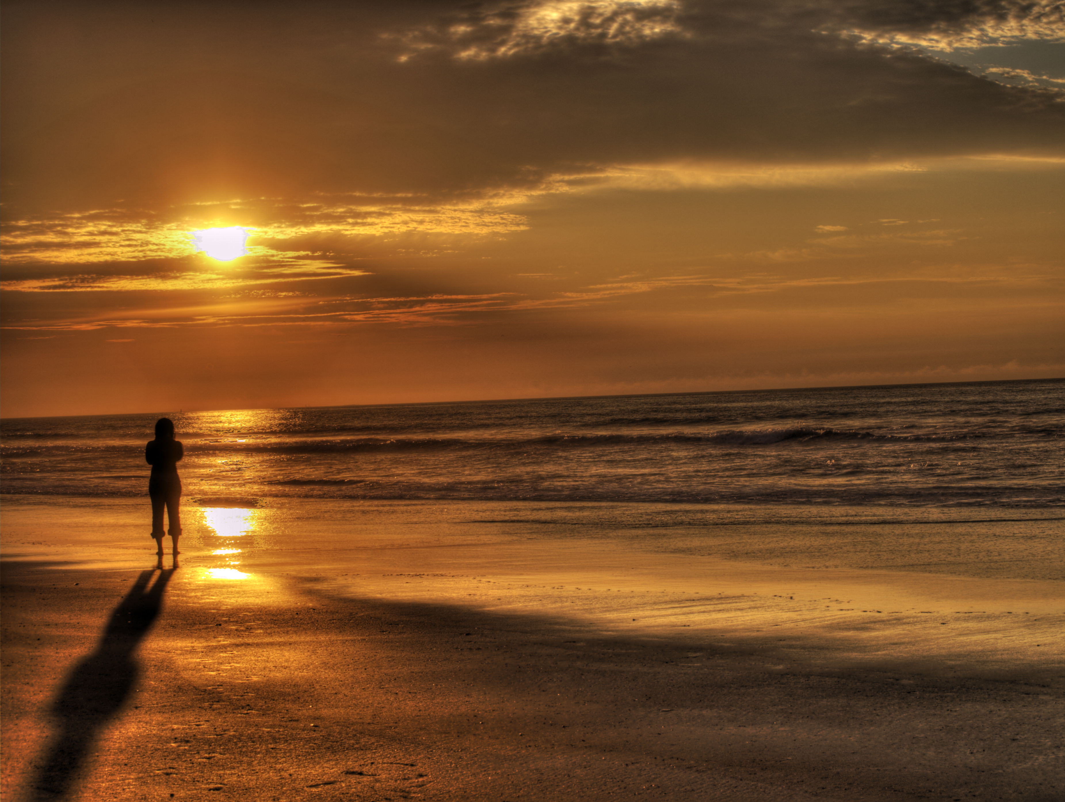 Sunrise on the beach by DarkPhoenix36 on DeviantArt