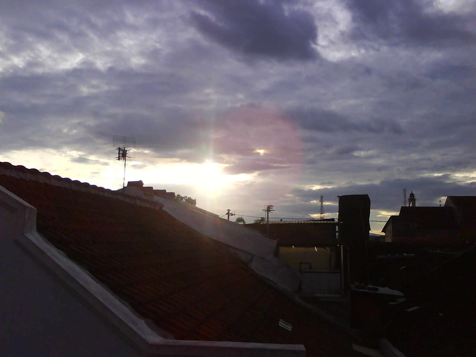 Sunrise on the roof photo