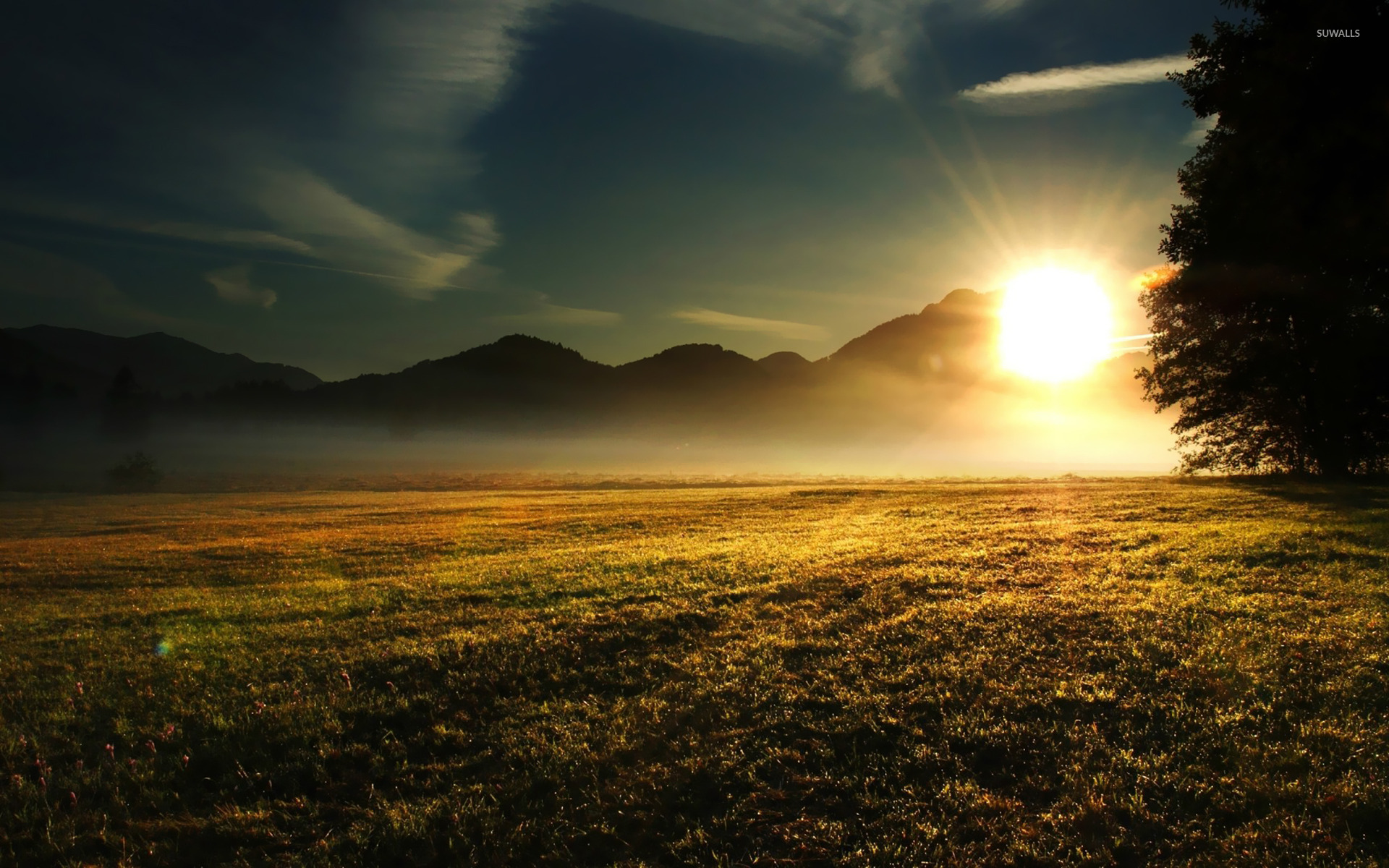 Sunrise over the Mountains wallpaper - Nature wallpapers - #14501