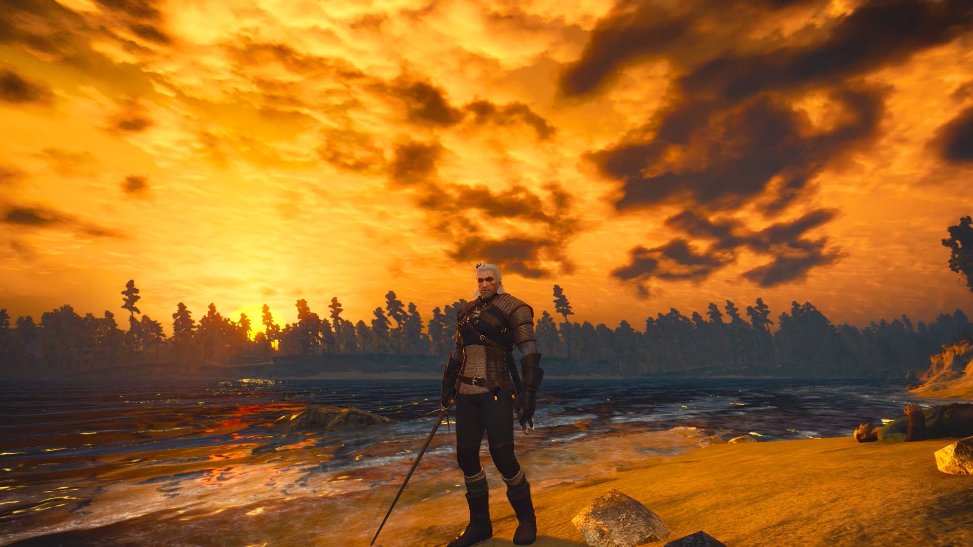 Frying Little Drowners at Sunset Beach (Witcher 3 | Monsters) - YouTube