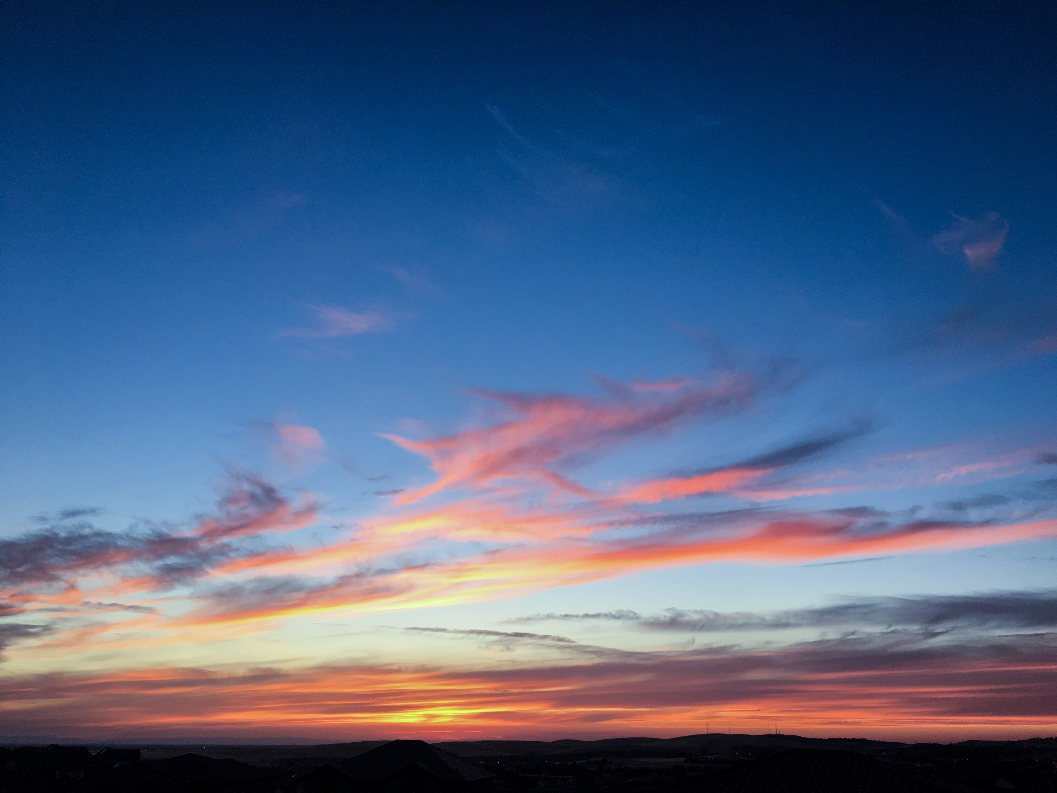 Pink and blue whispy sunset - El Dorado Sunset