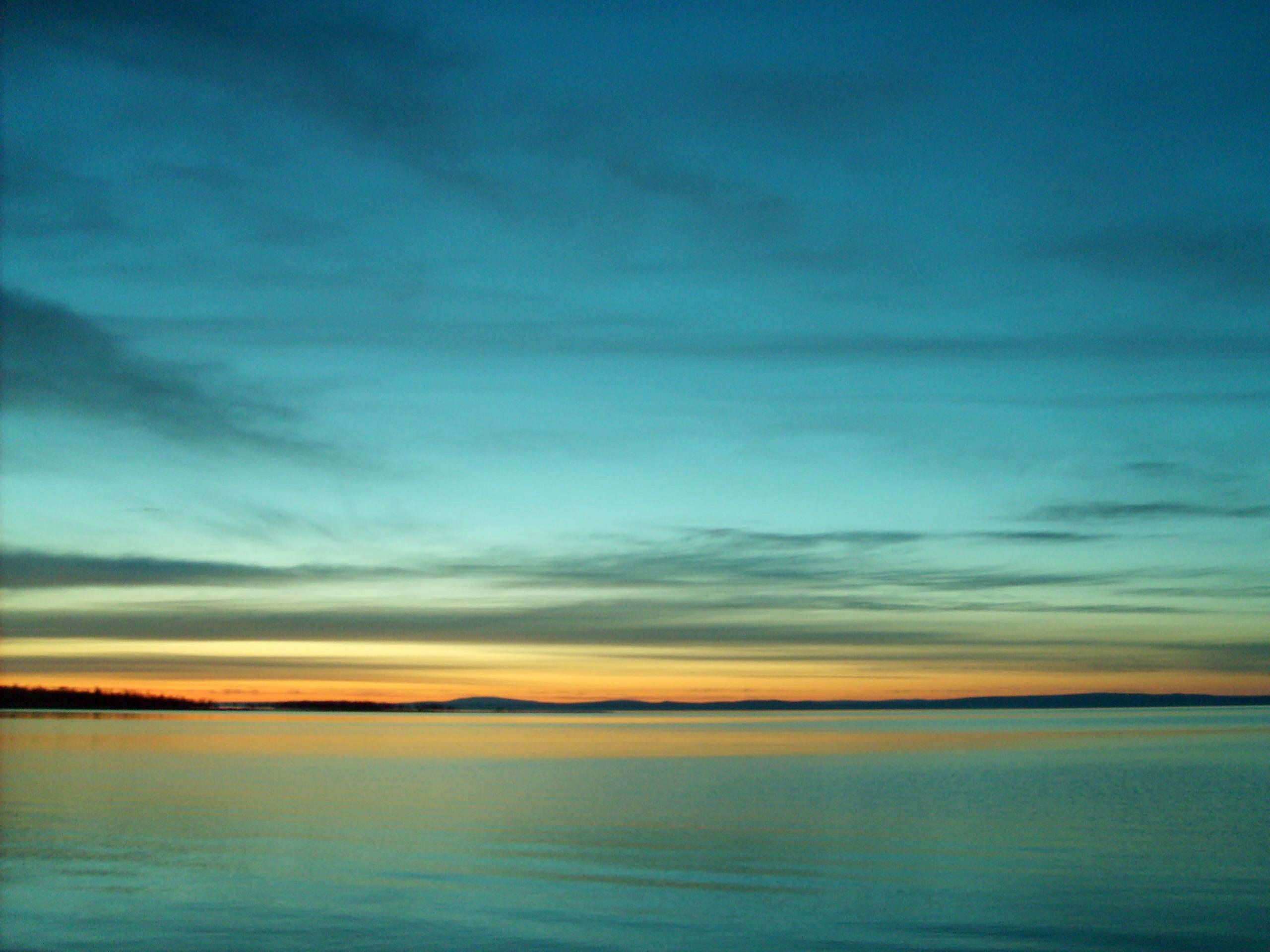 Free Image: Blue Sunset On The Lake | Libreshot Public Domain Photos