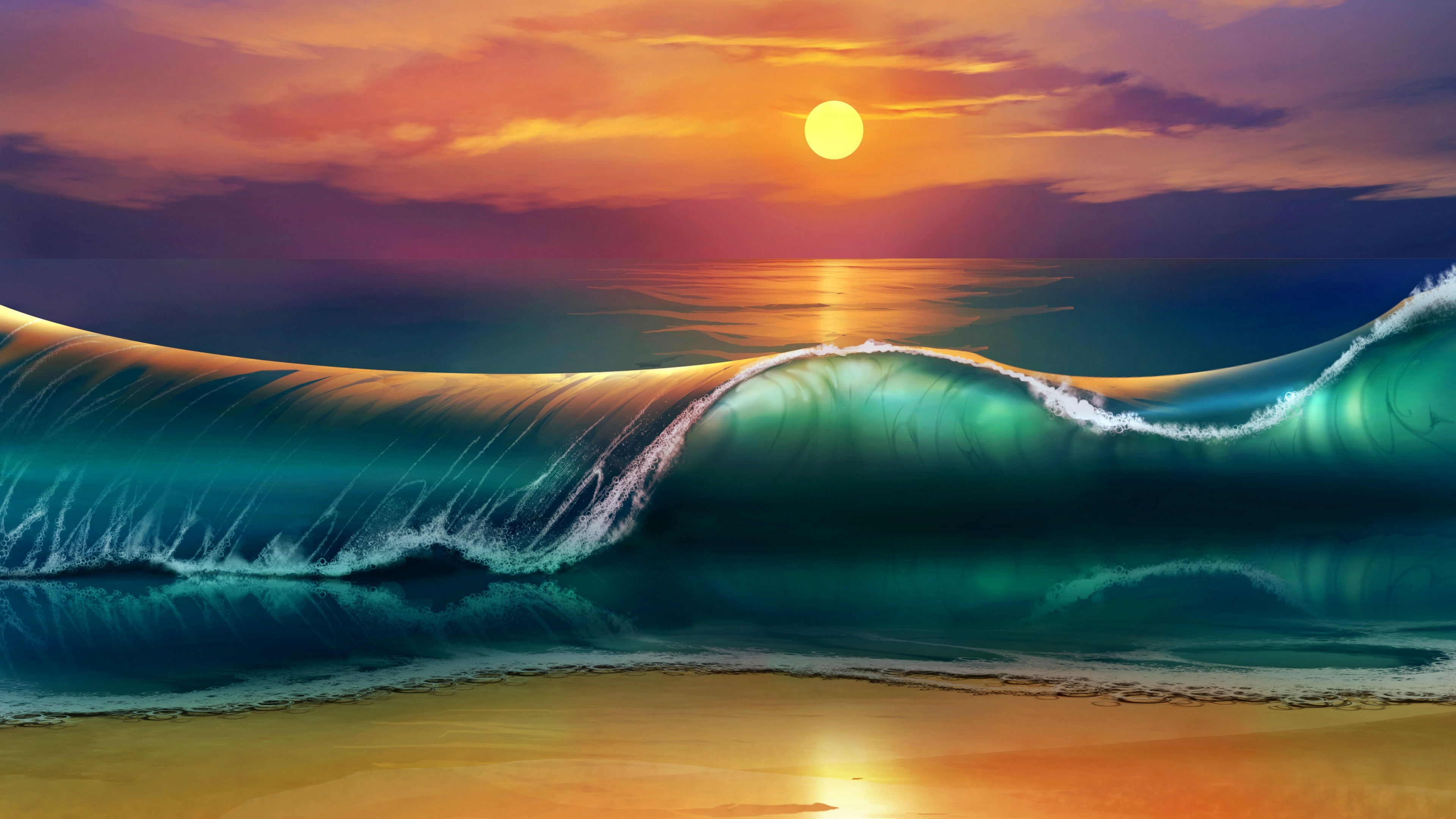 The Sunset Art, HD Artist, 4k Wallpapers, Images, Backgrounds ...