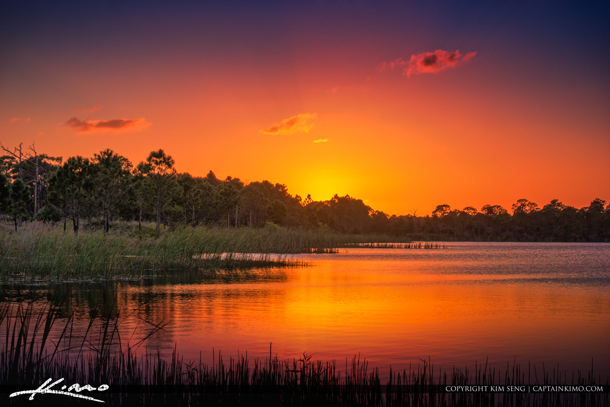 George LeStrange Preserve Sunset at Lake Fort Pierce