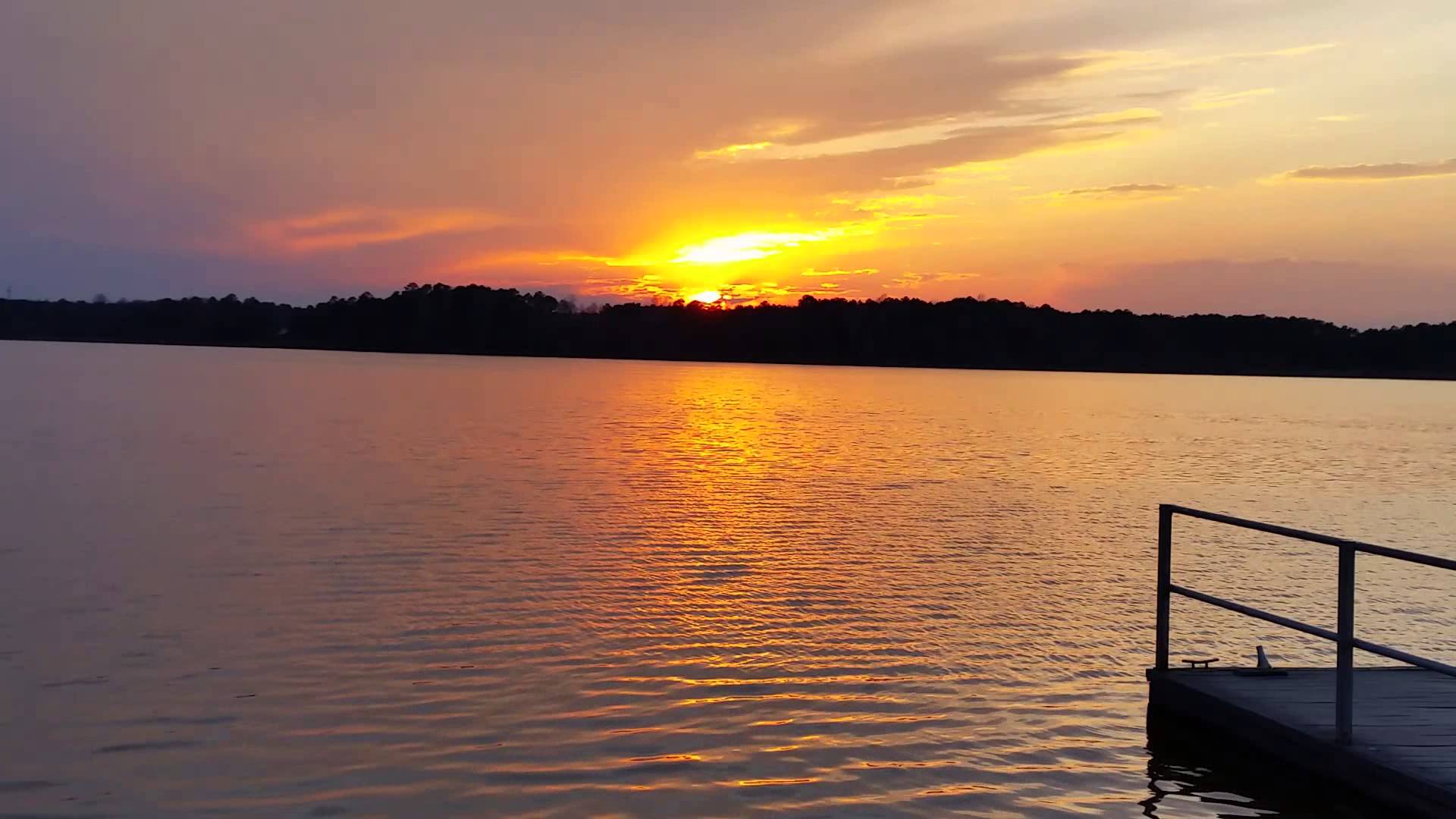 Sunset at Lake Crabtree - YouTube