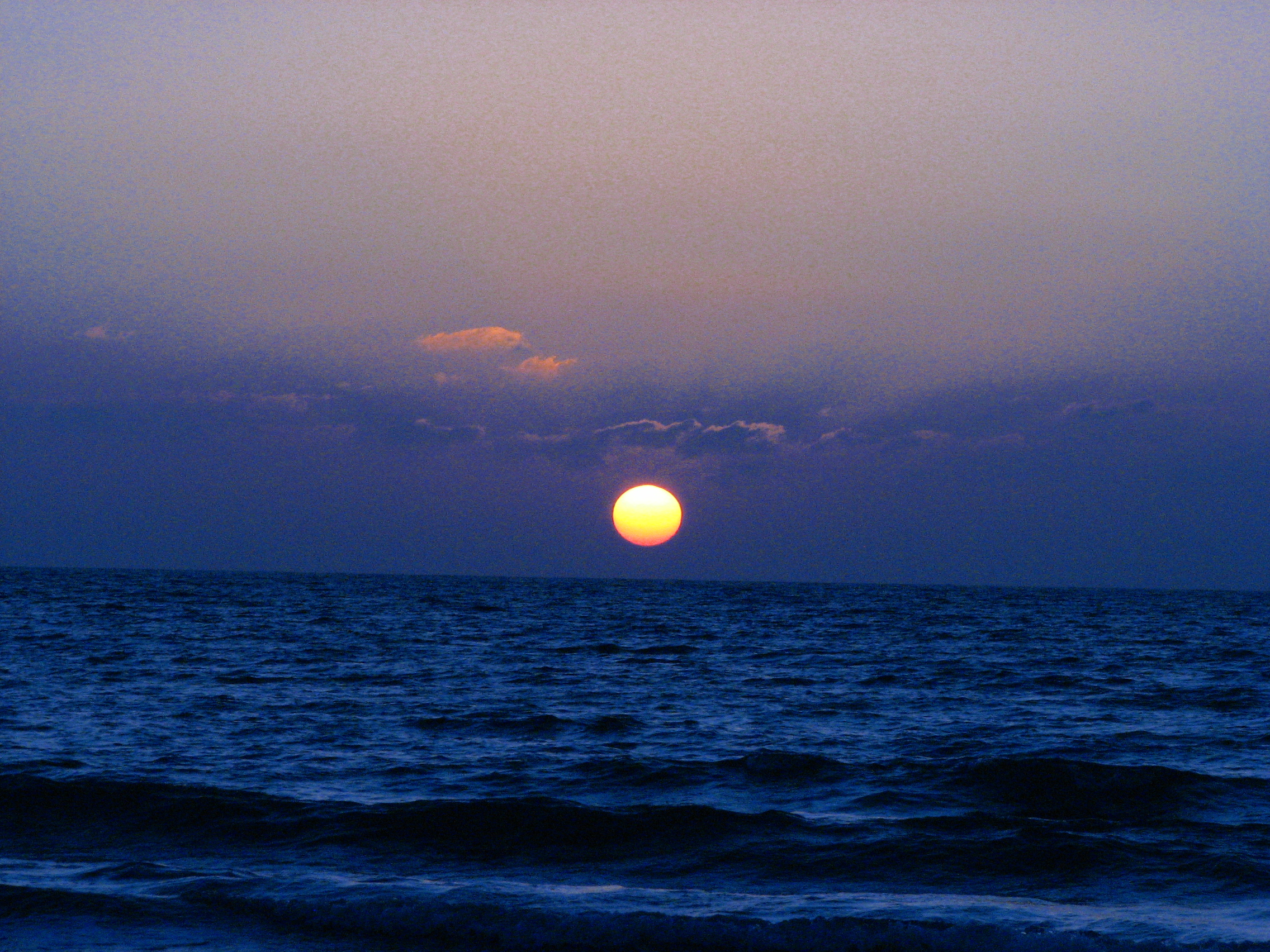 Sunset at the beach photo