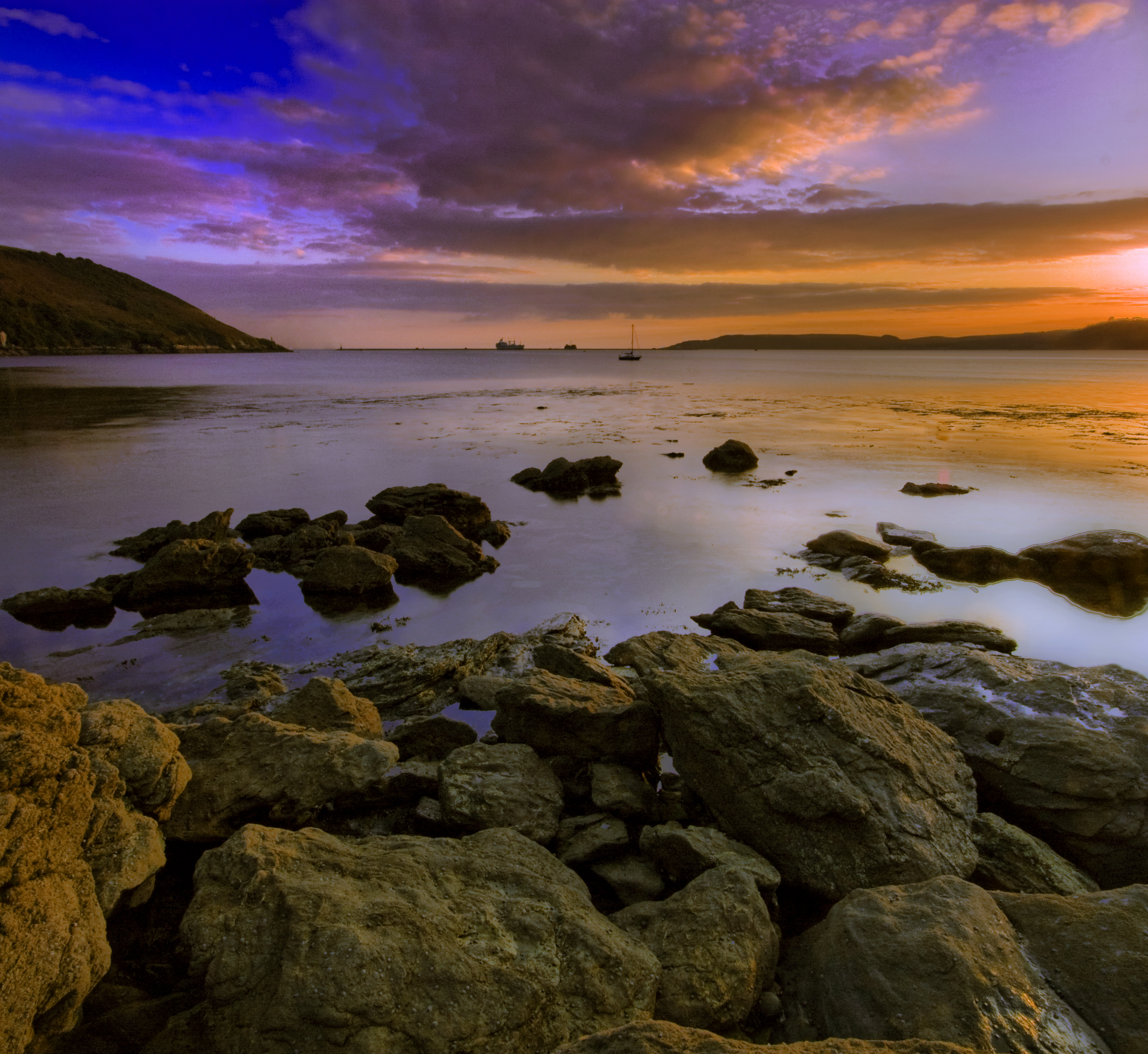 Sunset coast photo