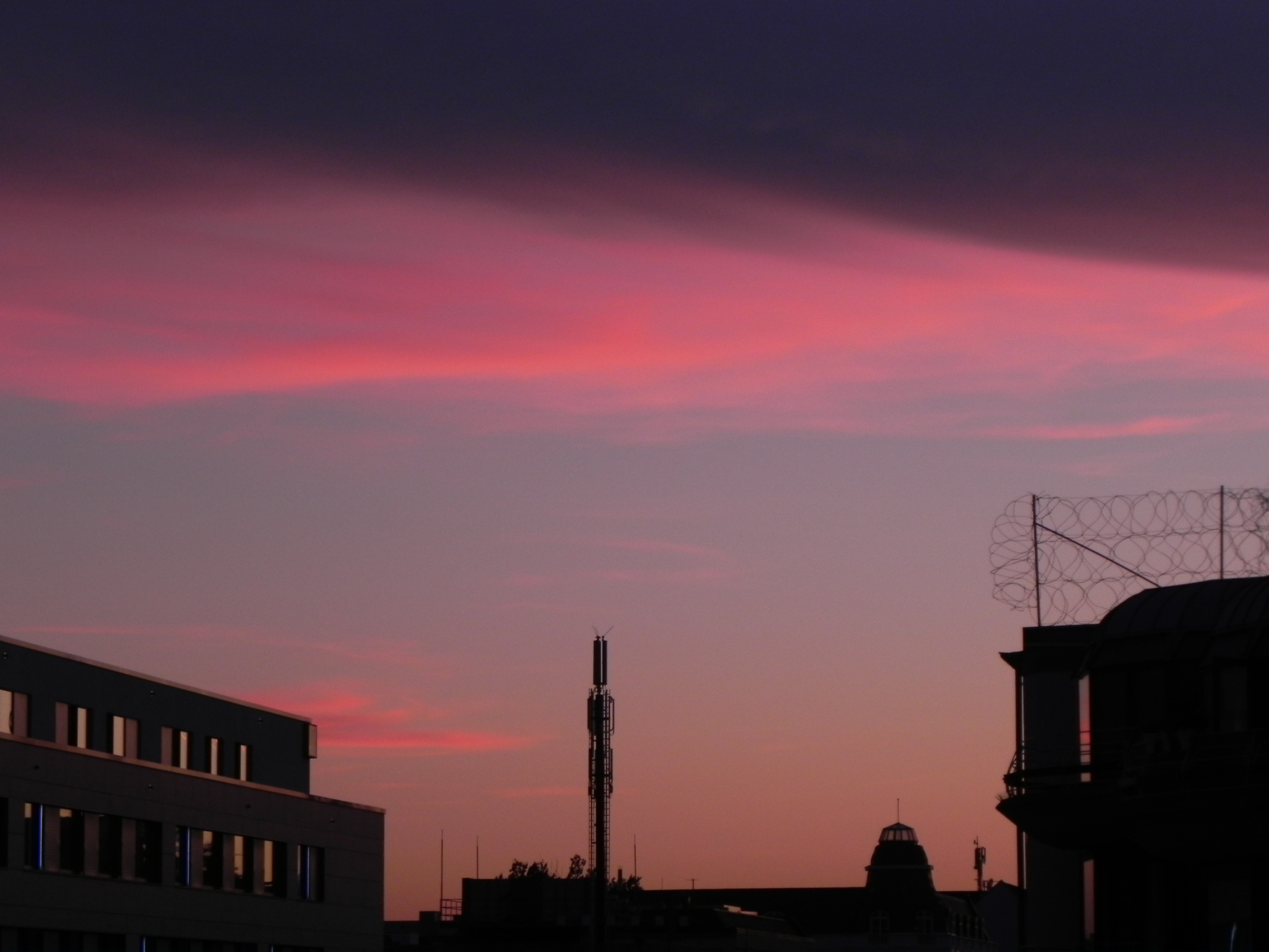 Sunset: Earth against the Sky, Berlin, Clouds, Red, Sky, HQ Photo
