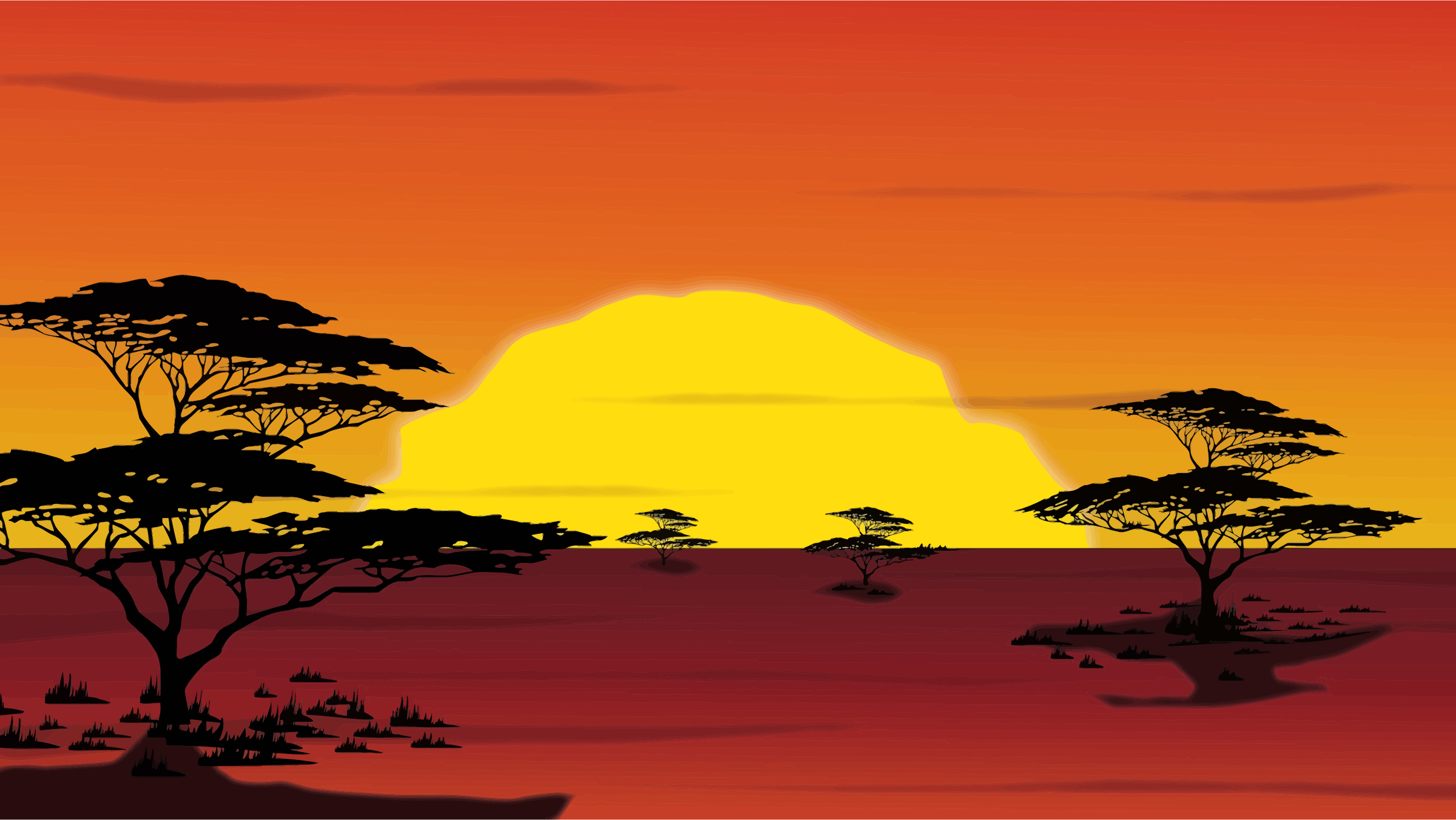 Savannah Sunset Icons PNG - Free PNG and Icons Downloads