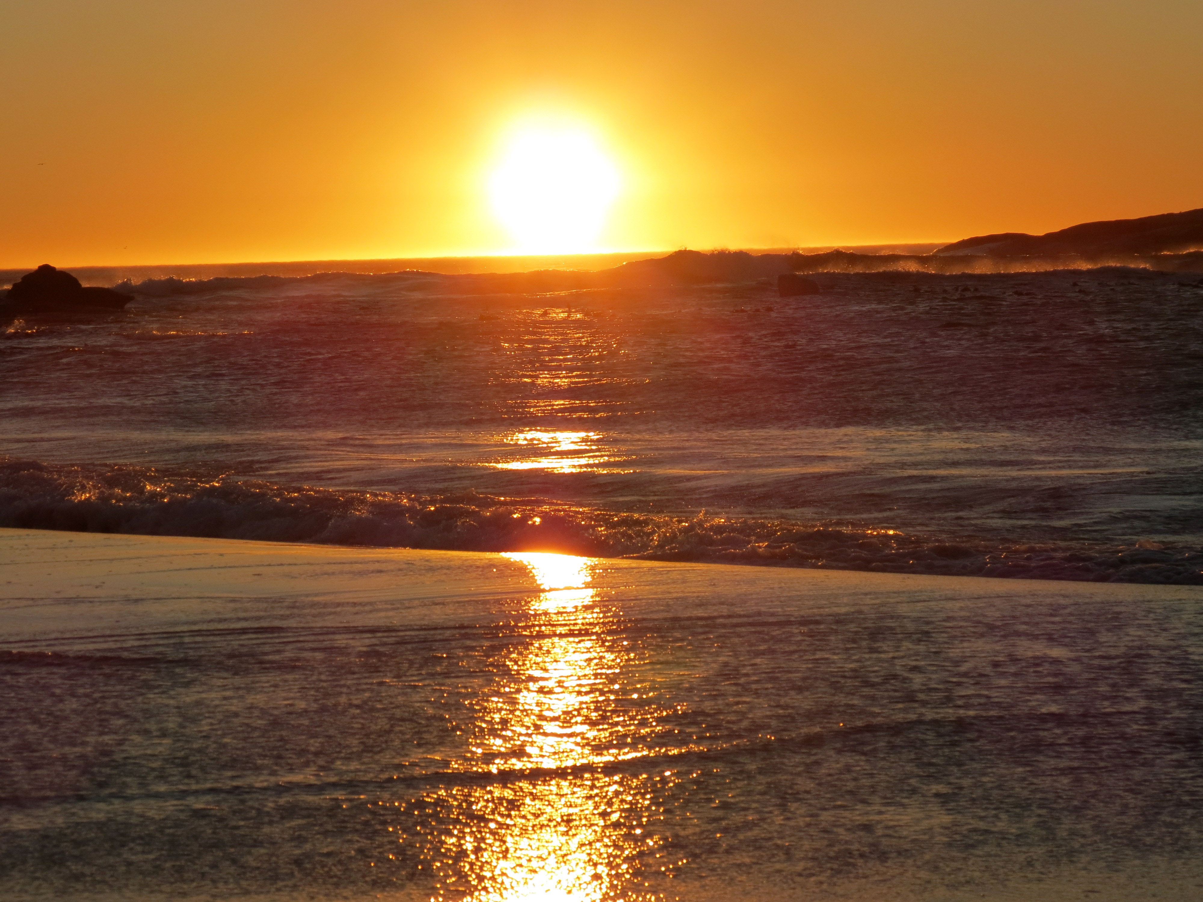 Sunset on the Beach in Cape town, South Africa image - Free stock ...